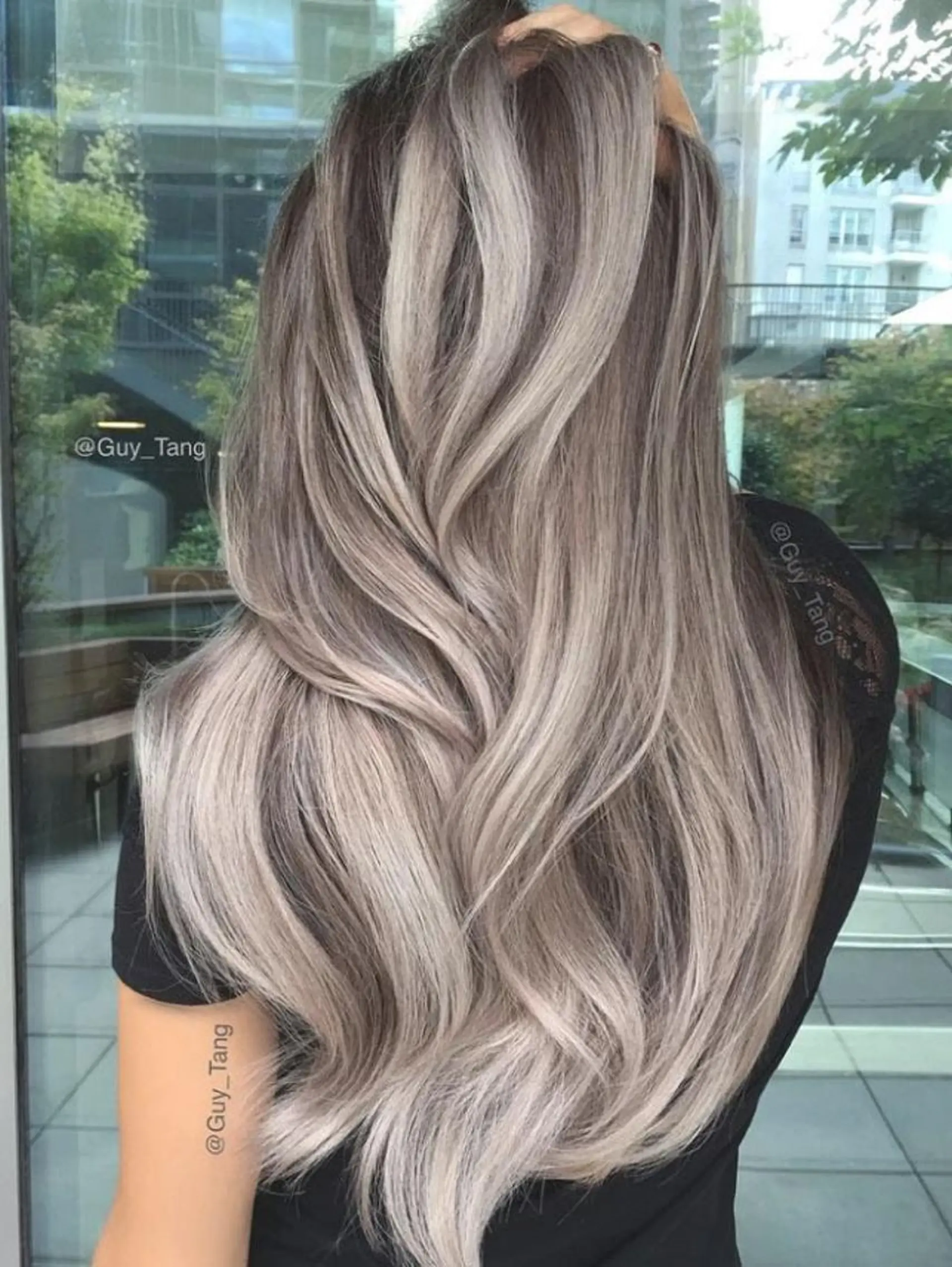 ロング カラー パーマ ヘアアレンジ R3 Eyelash RSKのマツエク・マツパデザイン