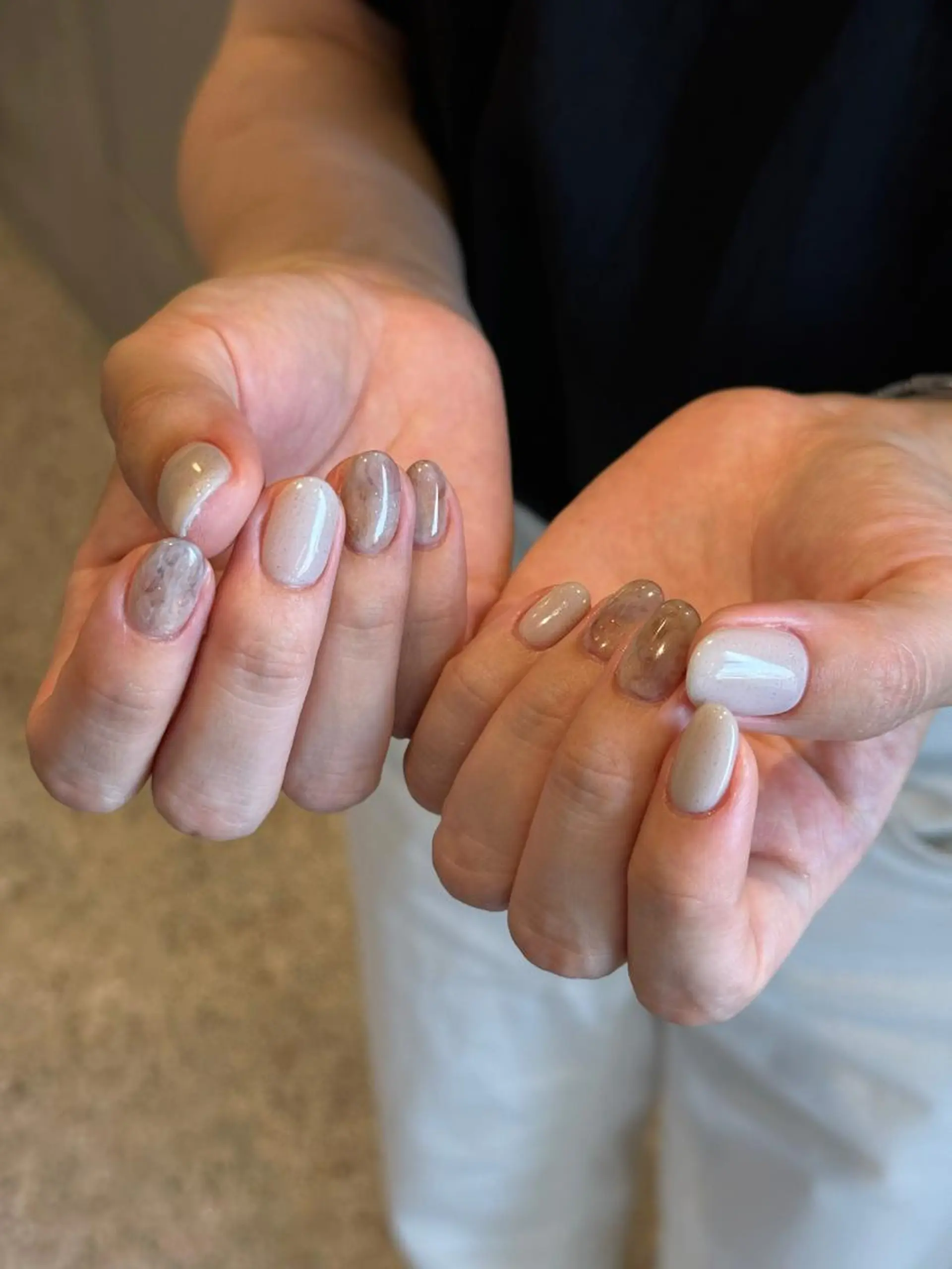 ショート カラー パーマ ヘアアレンジ メンズ キッズ ネイル マツエク・マツパ アイブロウ ハンドネイル ar. harajukuのネイルデザイン