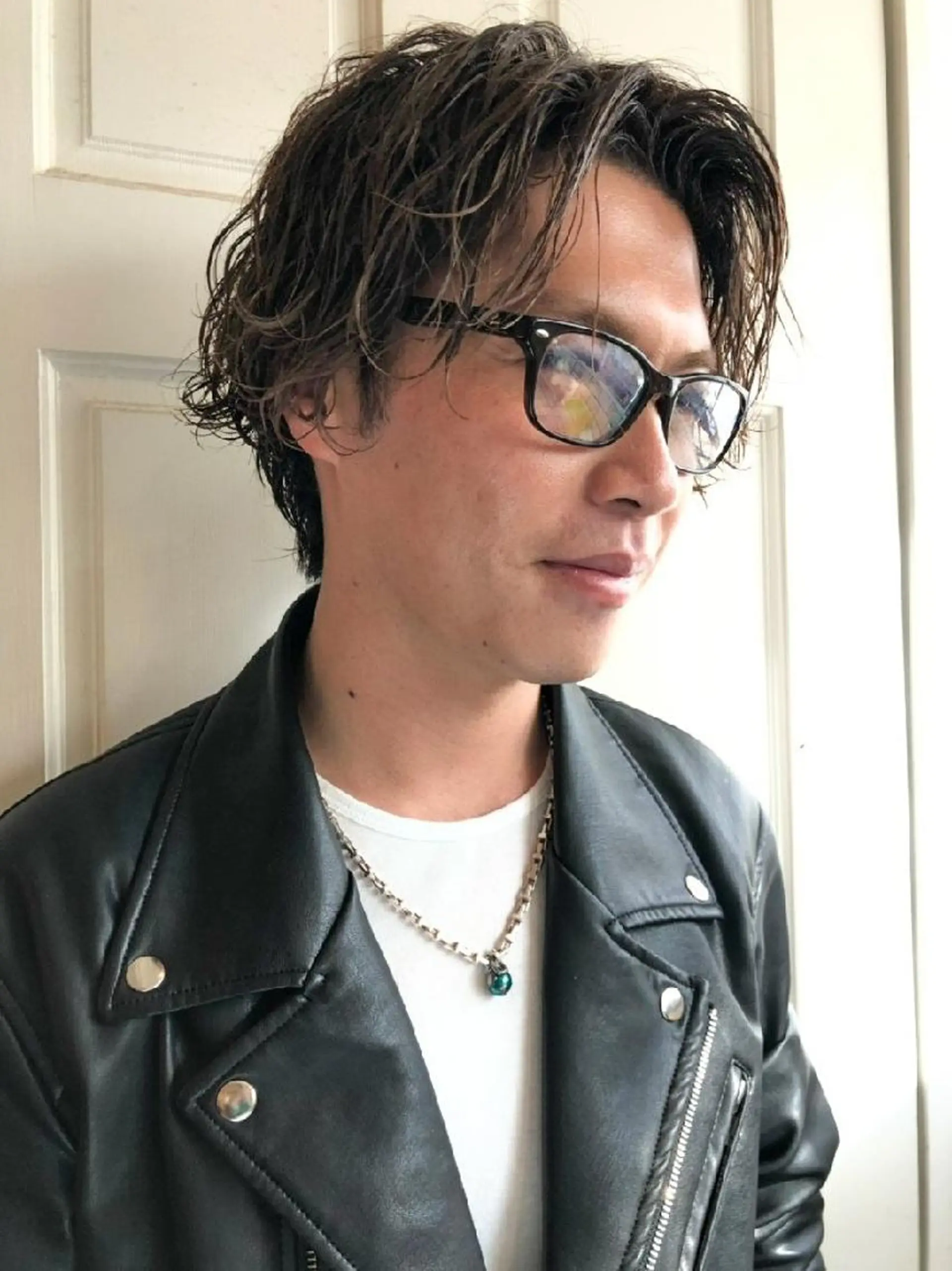 メンズ パーマ カット パーマ ショート✨ボブ✨代表 新田見美仁のヘアスタイル
