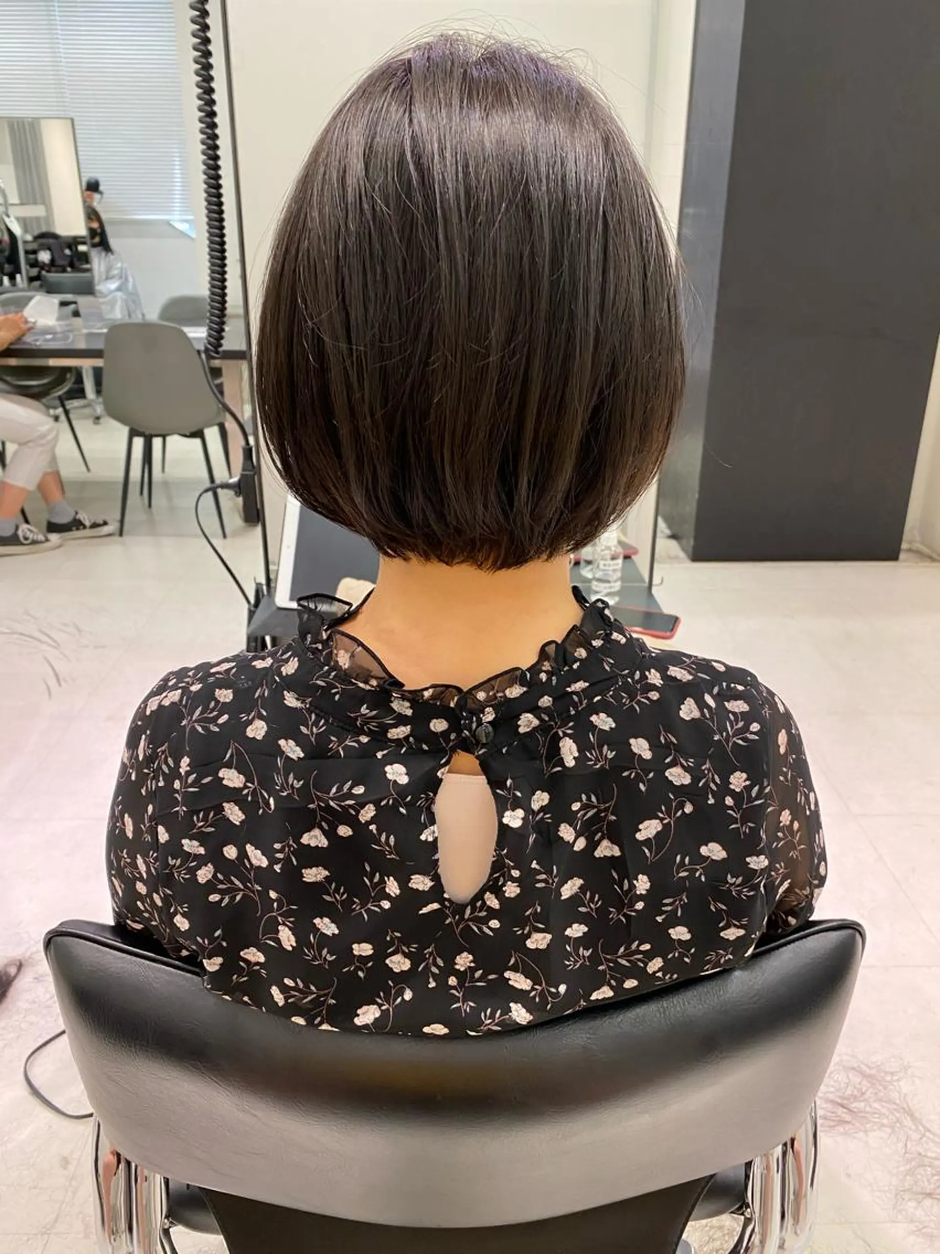 ショート カラー ワンレンボブ ボブ カット ヘアカラー 似合わせ専門美容師 なかじまのヘアスタイル