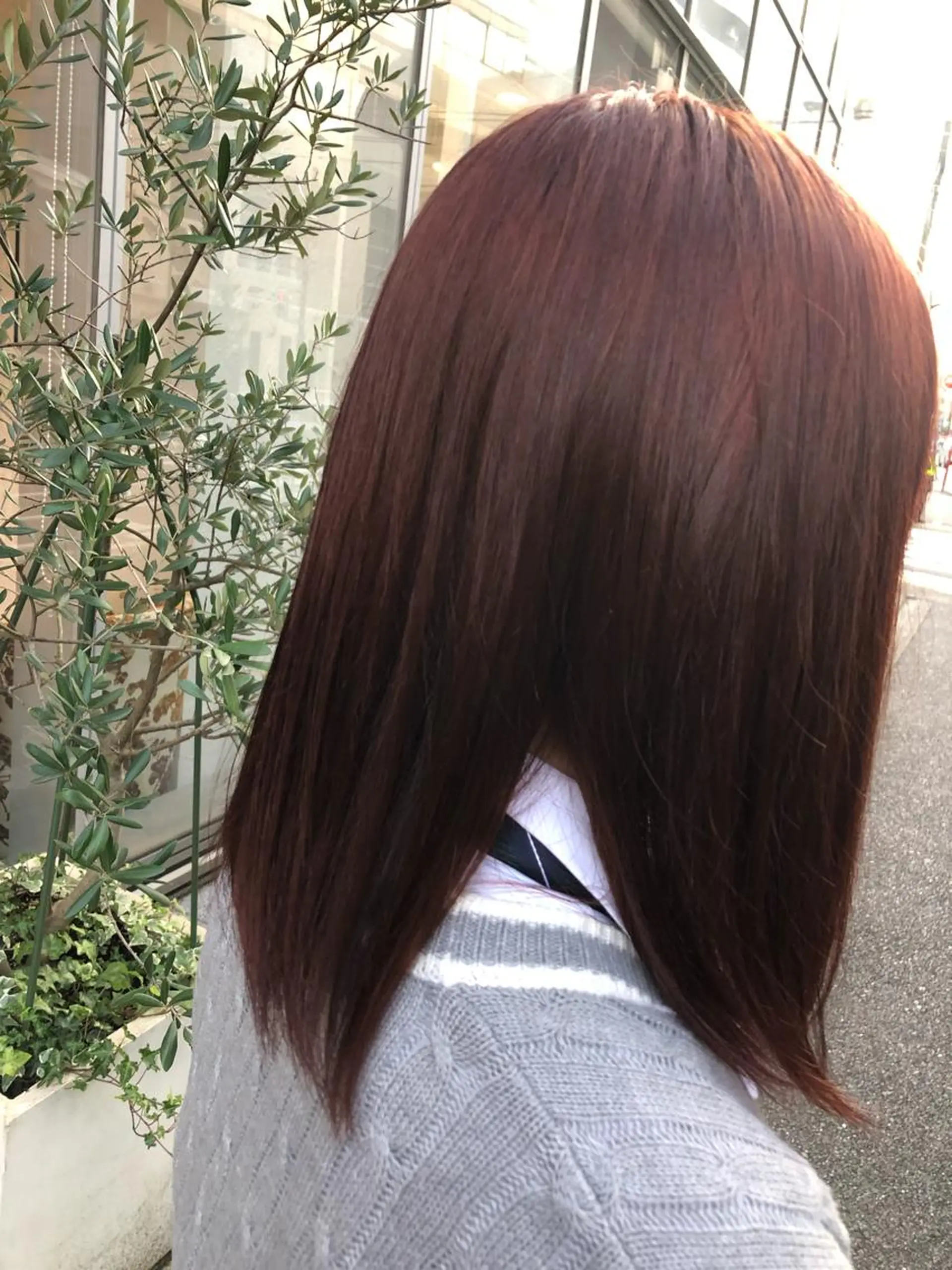 ミディアム カラー ピンクカラー 🍀富久 永梨🧸のヘアスタイル