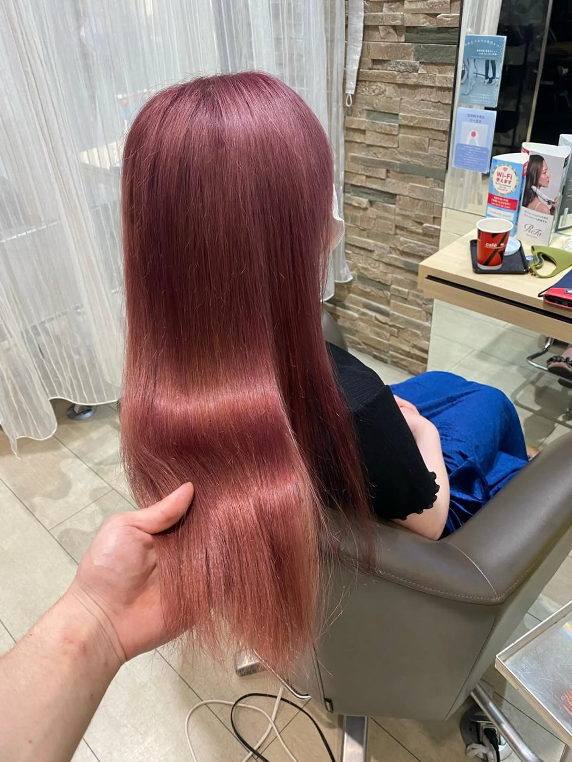 ロング カラー ブリーチ 頓所 大昂のヘアスタイル