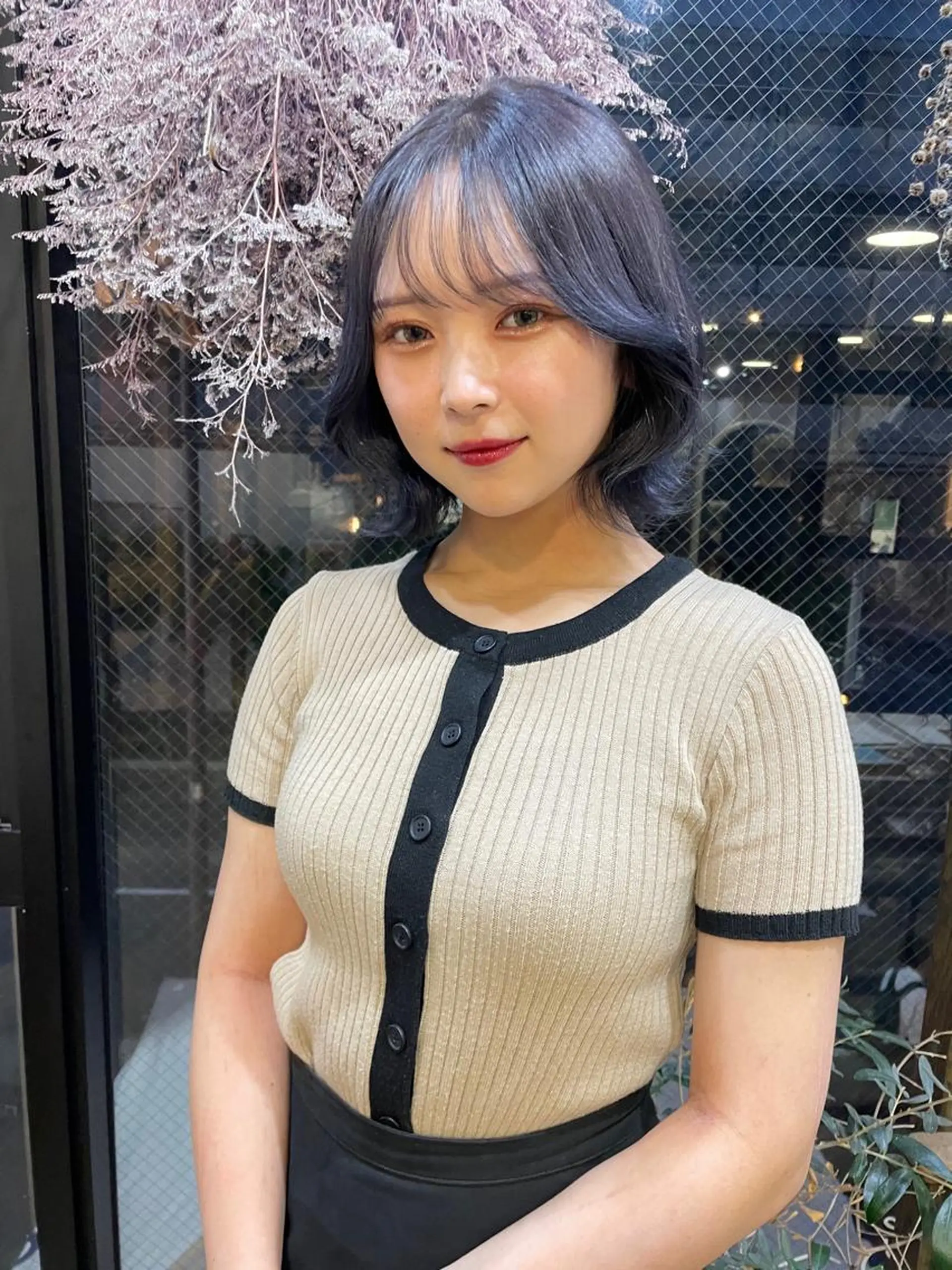 ショート カラー ヘアアレンジ 髙塚碧🇰🇷 韓国ヘア🎗️のヘアスタイル