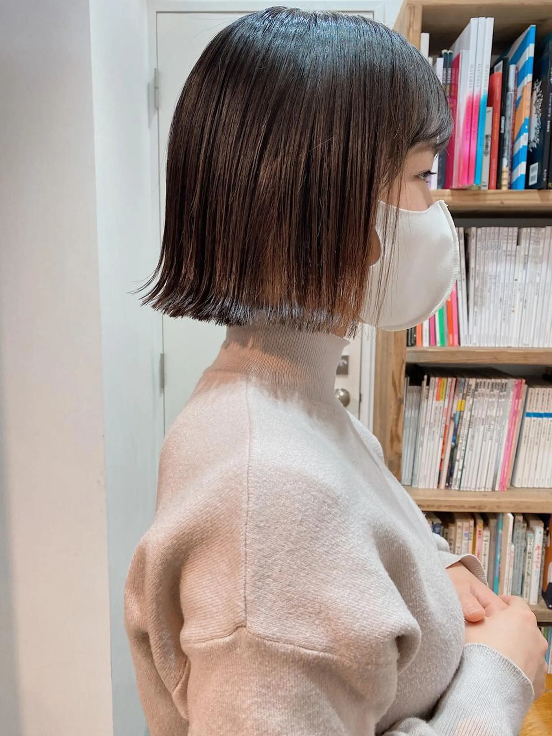 ショート カラー ボブ ブリーチなしカラー/ 髪質改善/寺門束のヘアスタイル