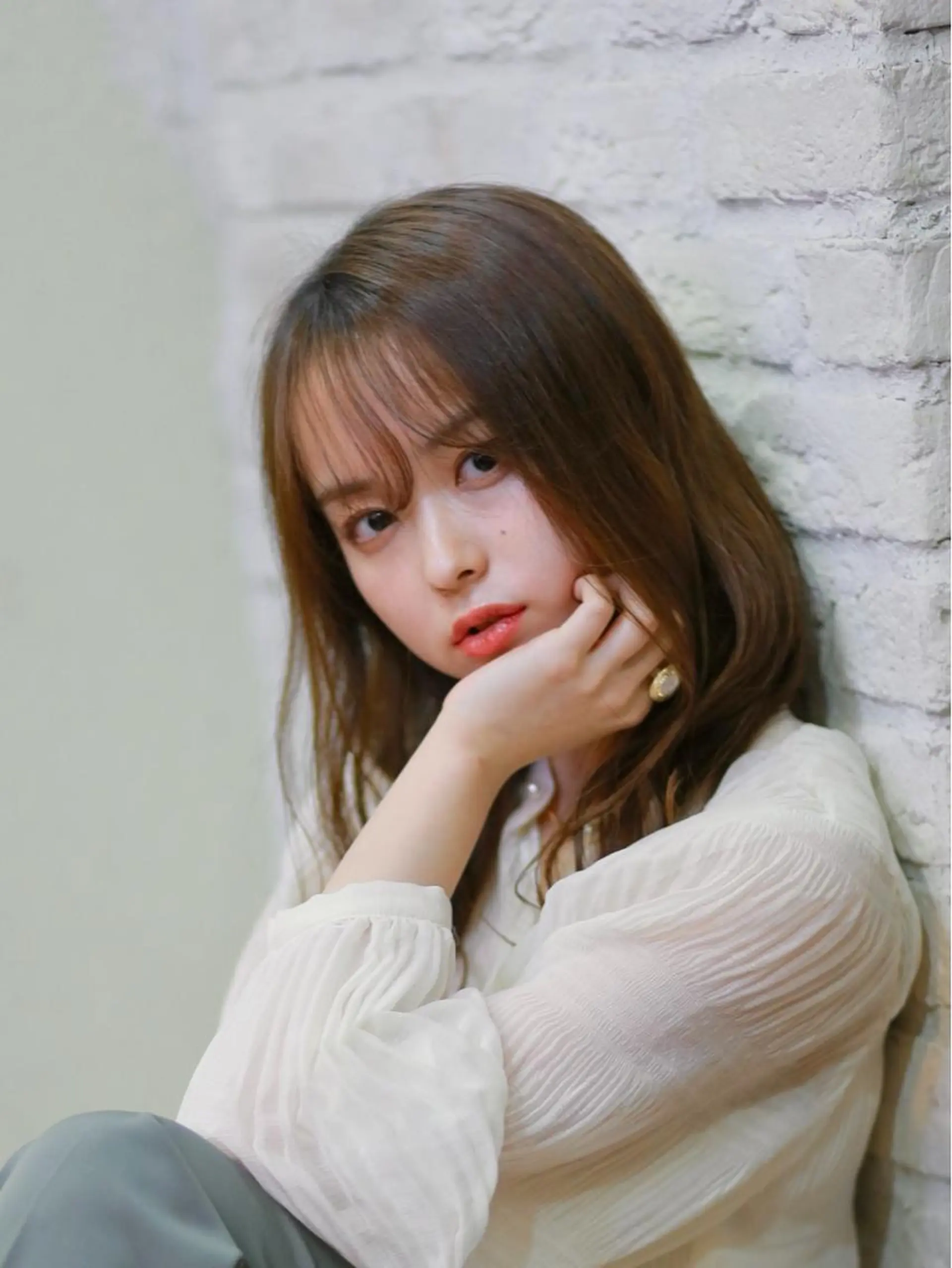 ミディアム カラー 谷 英幸のヘアスタイル