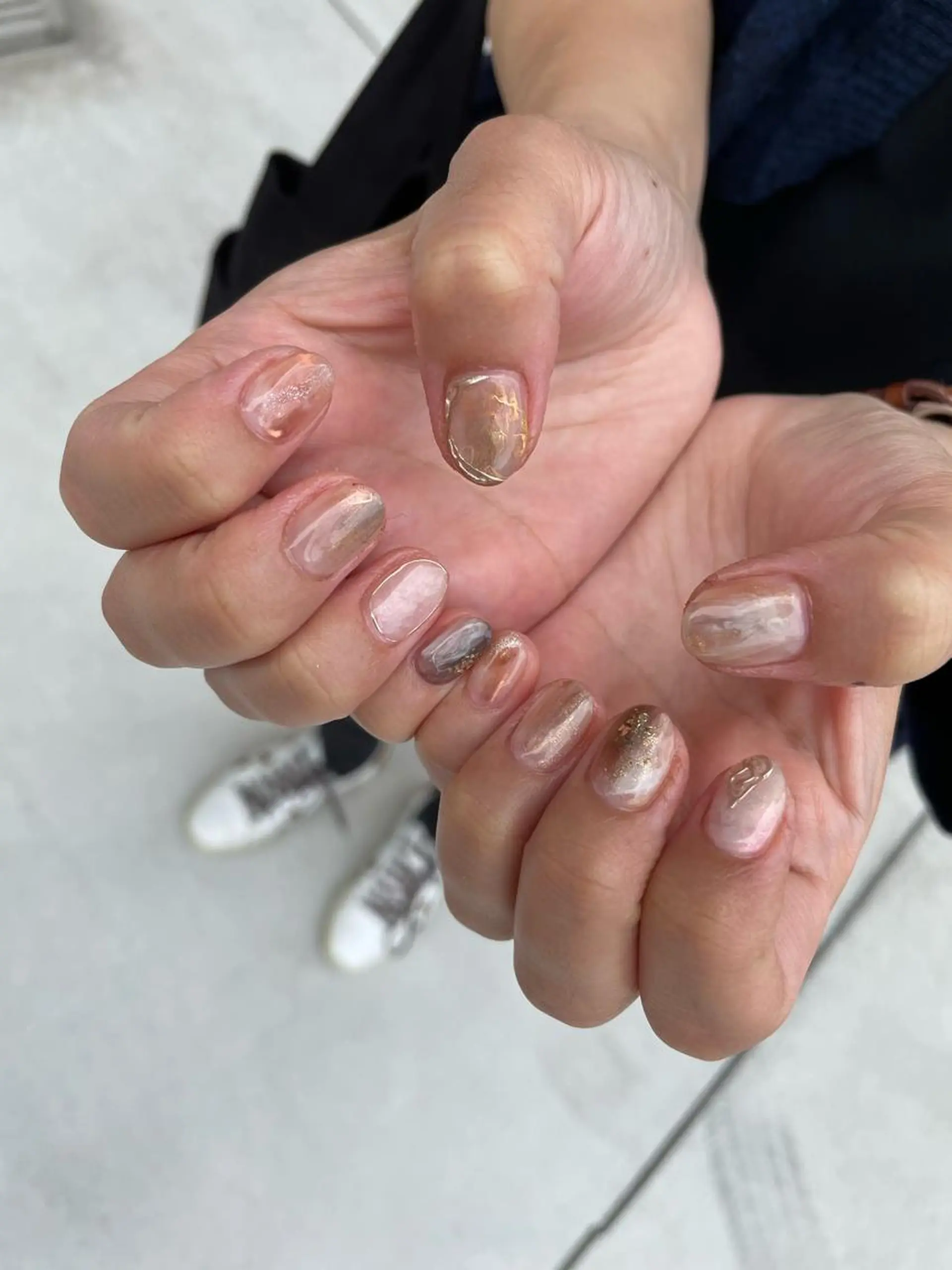 ロング カラー ヘアアレンジ キッズ ネイル マツエク・マツパ 福田 加奈のネイルデザイン