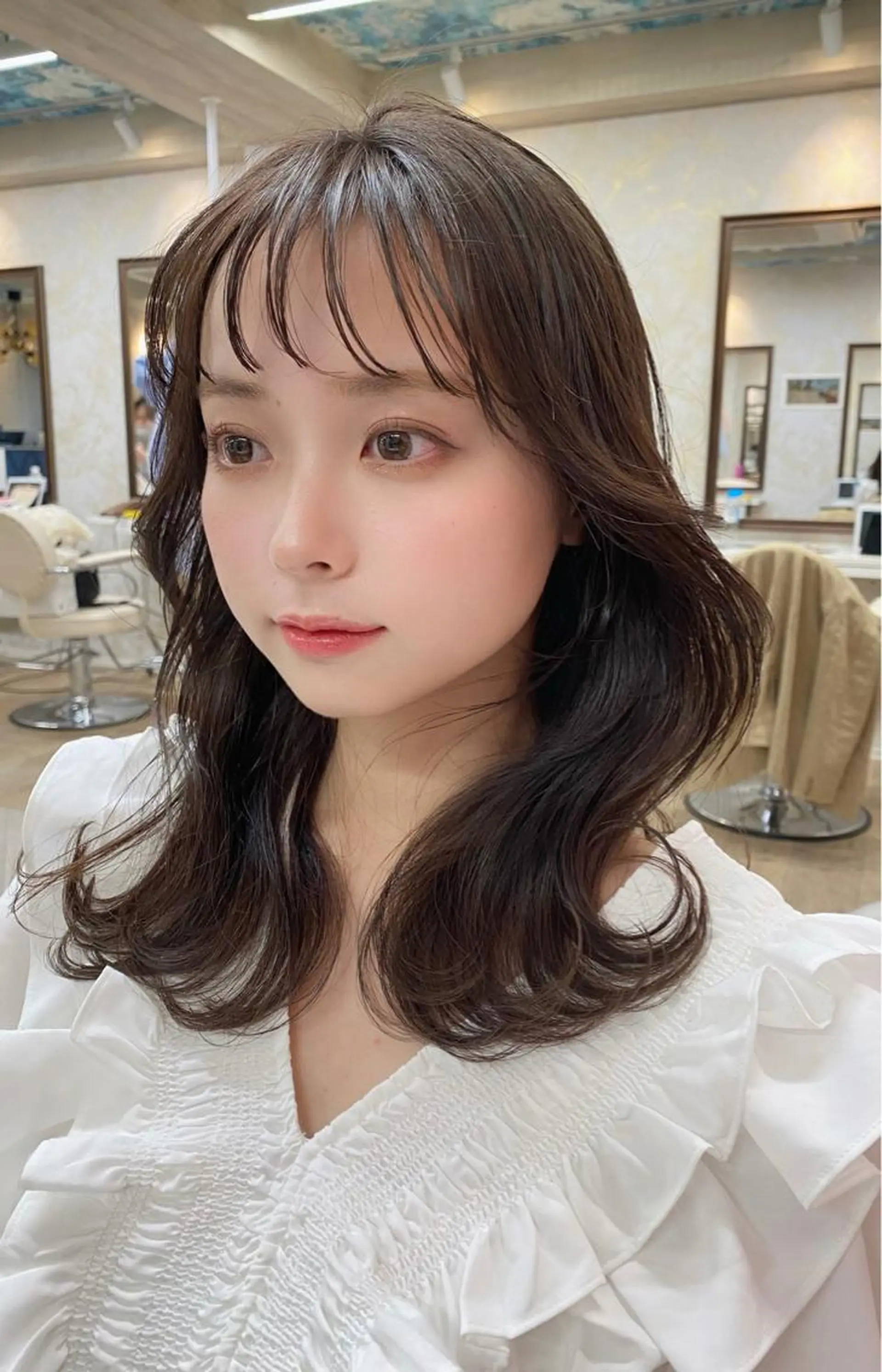 ミディアム カット ヘアカラー KAZUKI/ 髪質改善のヘアスタイル