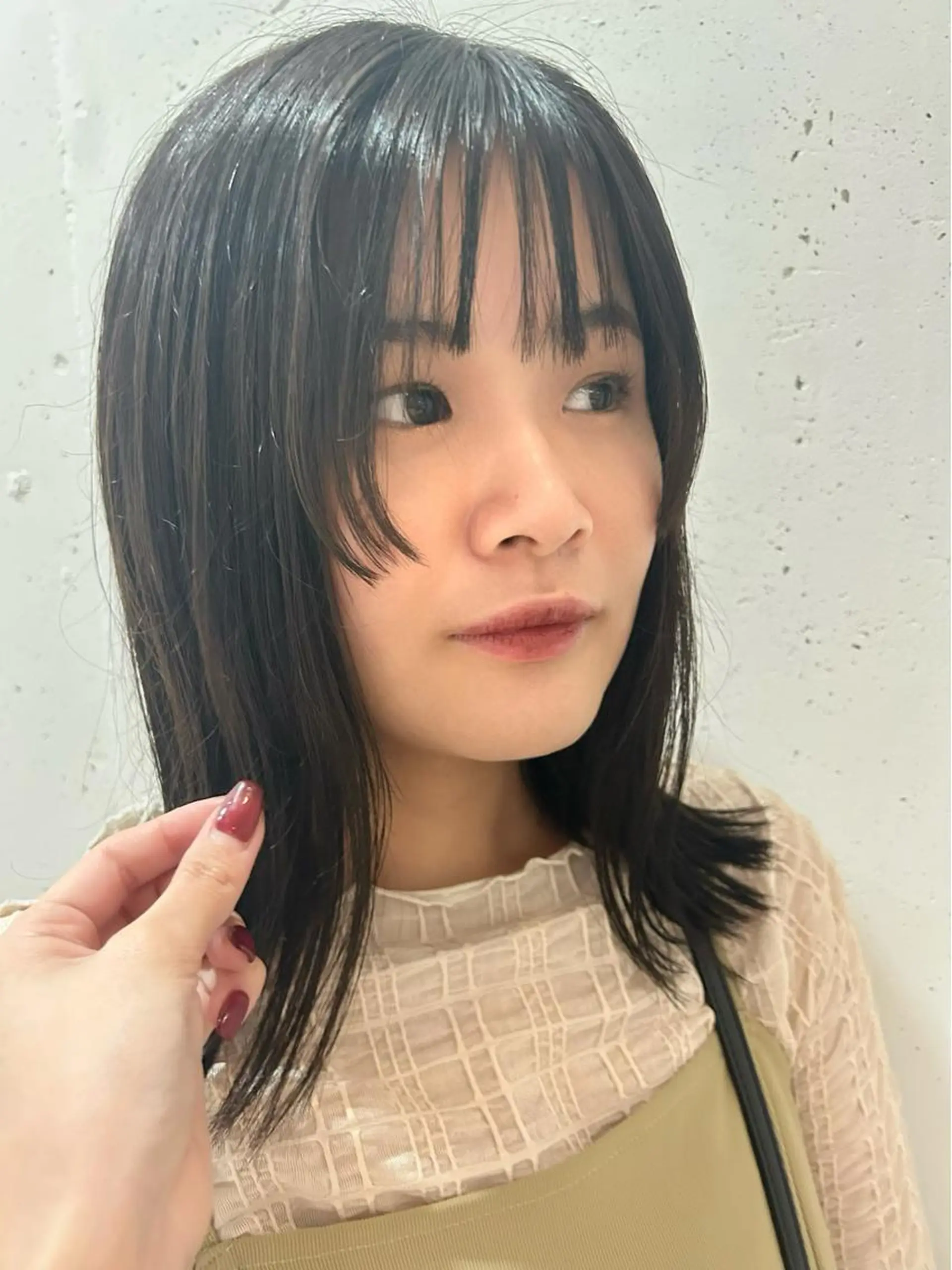 ミディアム カット ヘアカラー トリートメント ♡FERIA桃山台 サイトウ ユウ♡のヘアスタイル