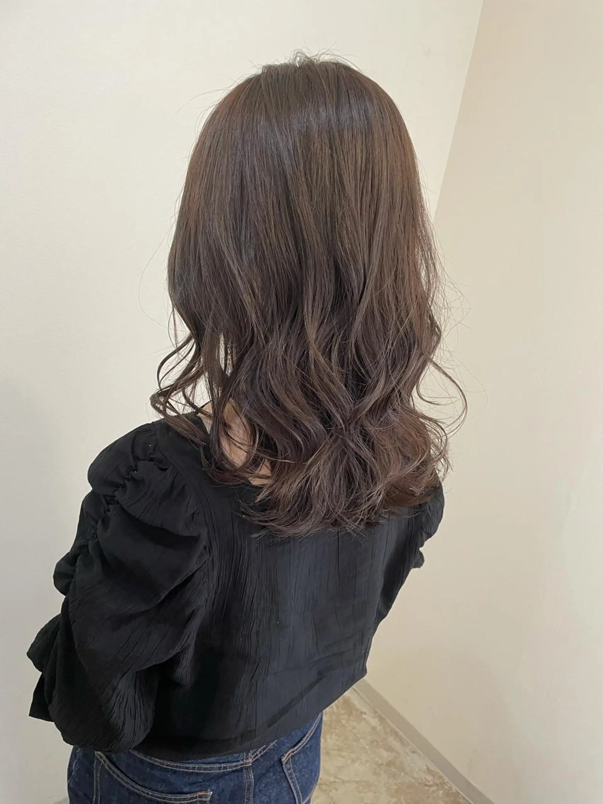 セミロング カラー ヘアカラー 縮毛矯正×髪質改善 小笠原大樹のヘアスタイル