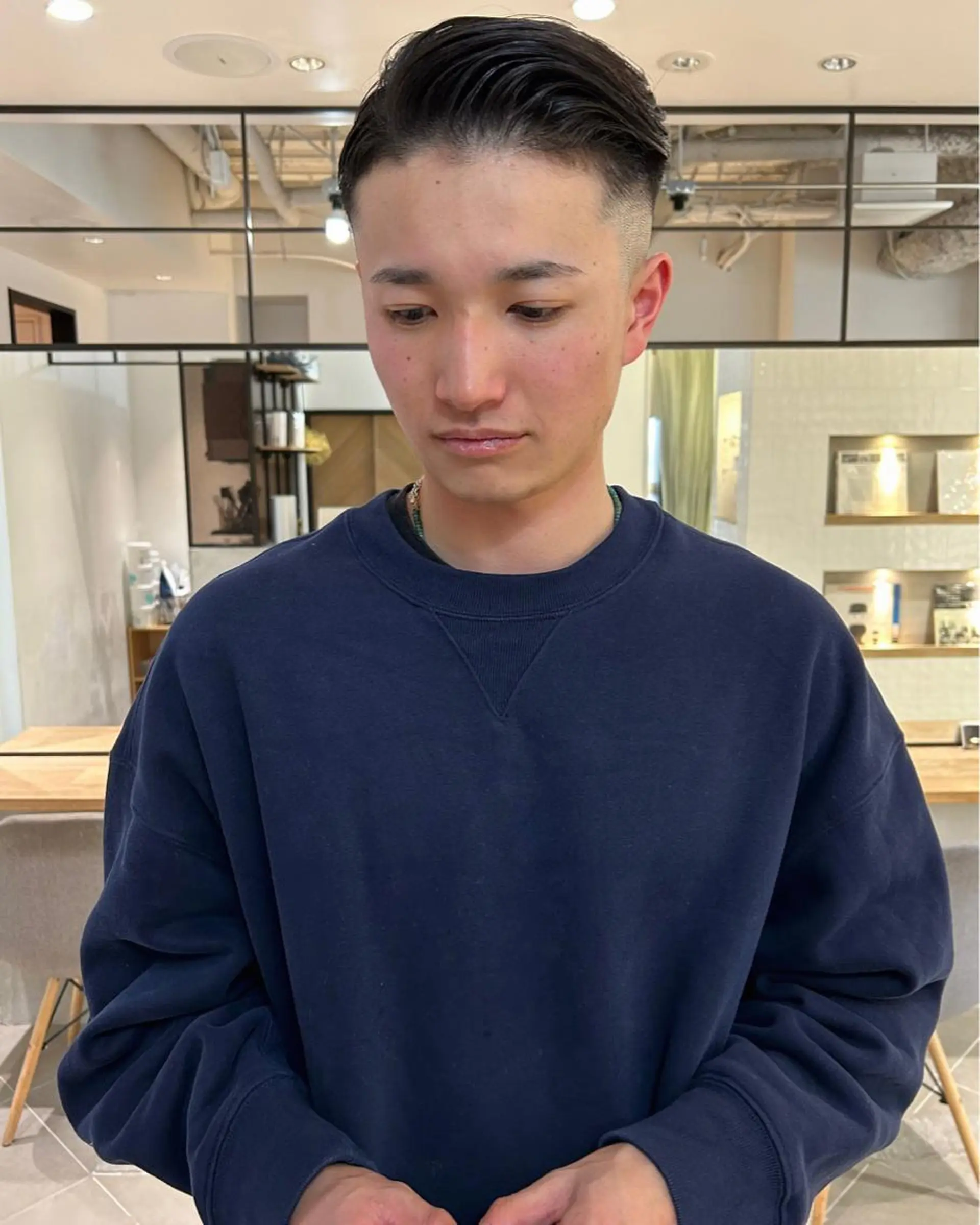 ショート メンズ フェードカット 刈り上げ カット トリートメント 村上雅人 ナチュラルモードのヘアスタイル