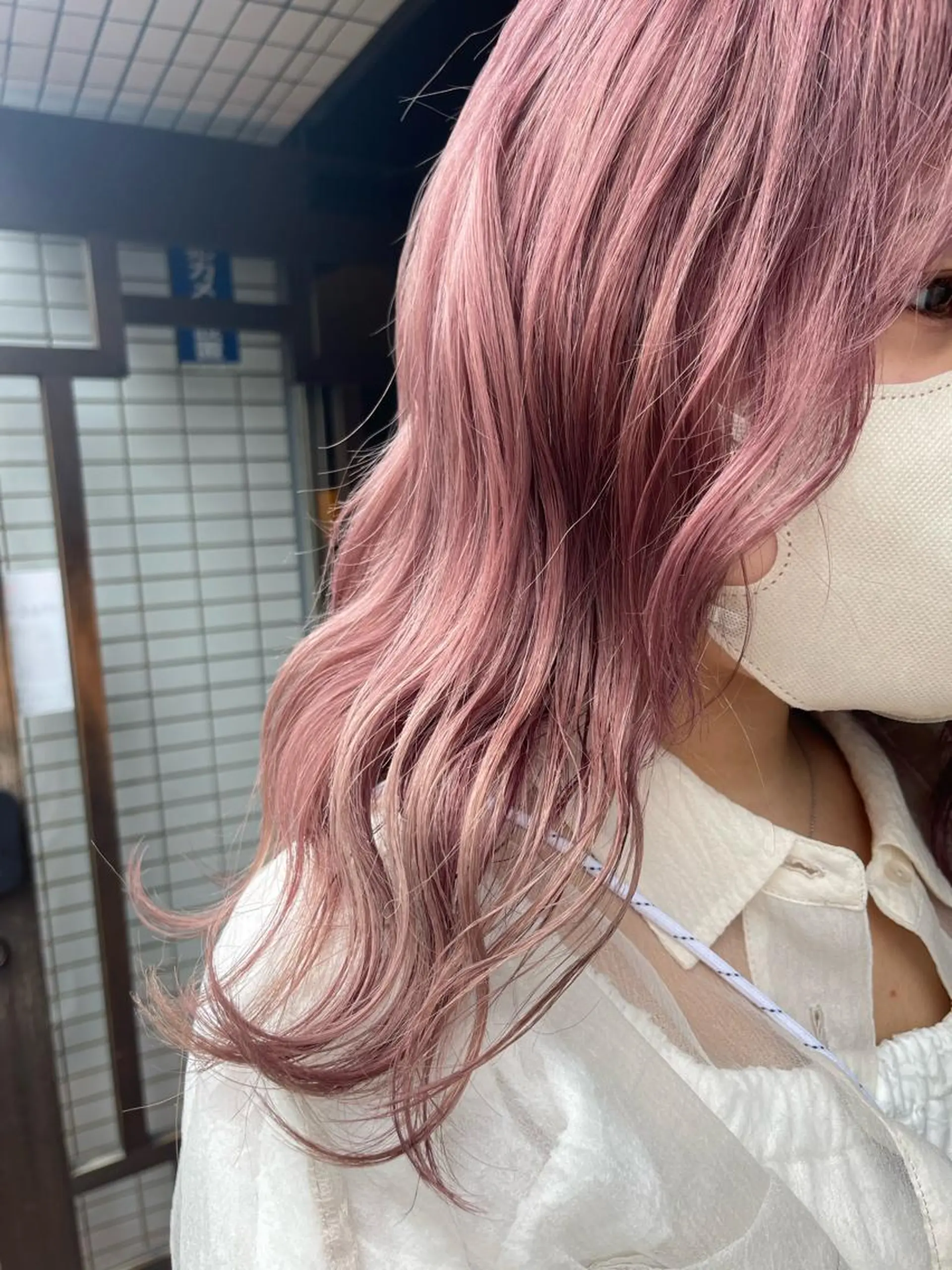 ロング カラー ピンクカラー 🌱ONE003🌱 原田涼香のヘアスタイル