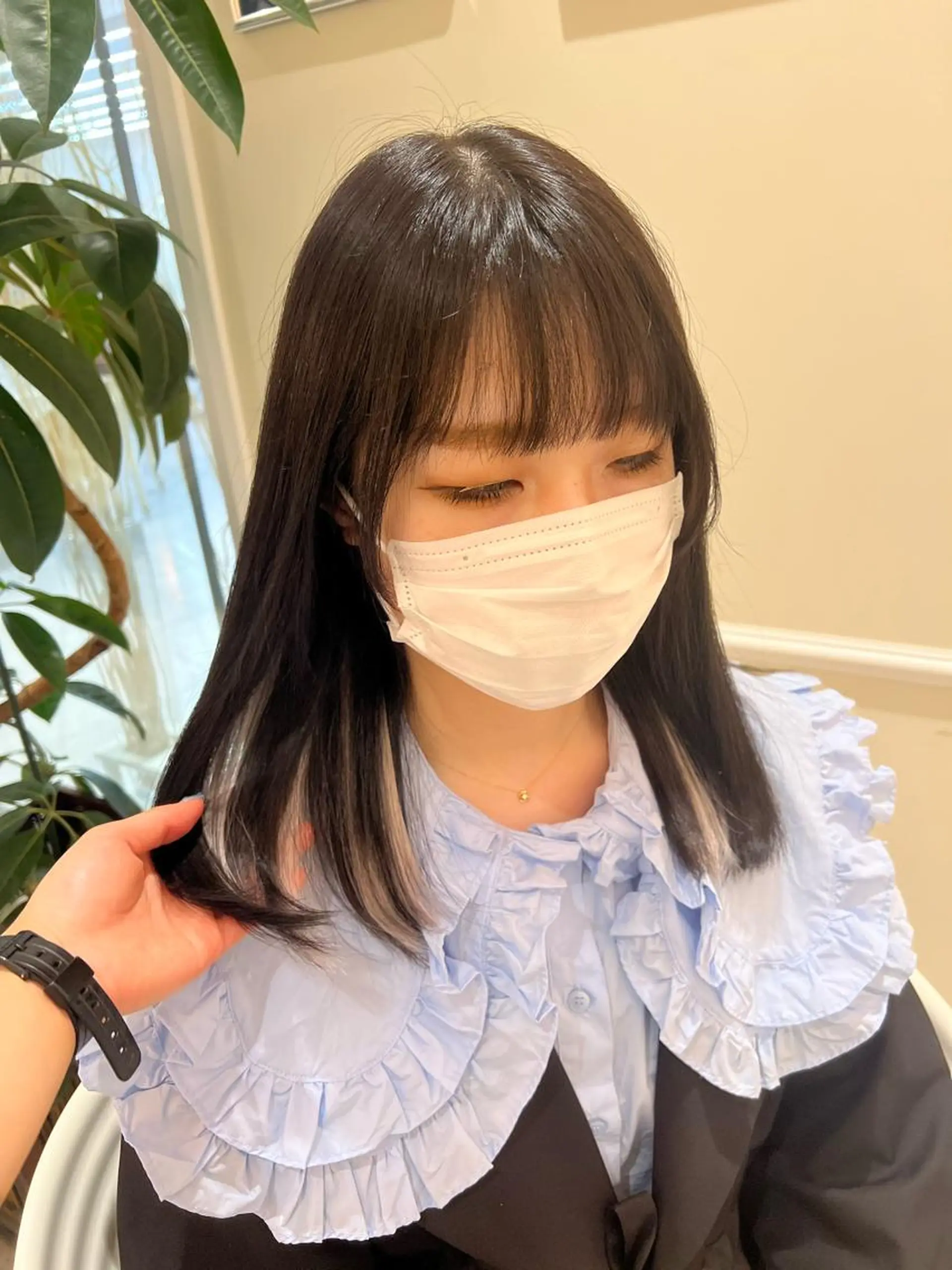 セミロング カラー 🍏すがの みき🍏のヘアスタイル