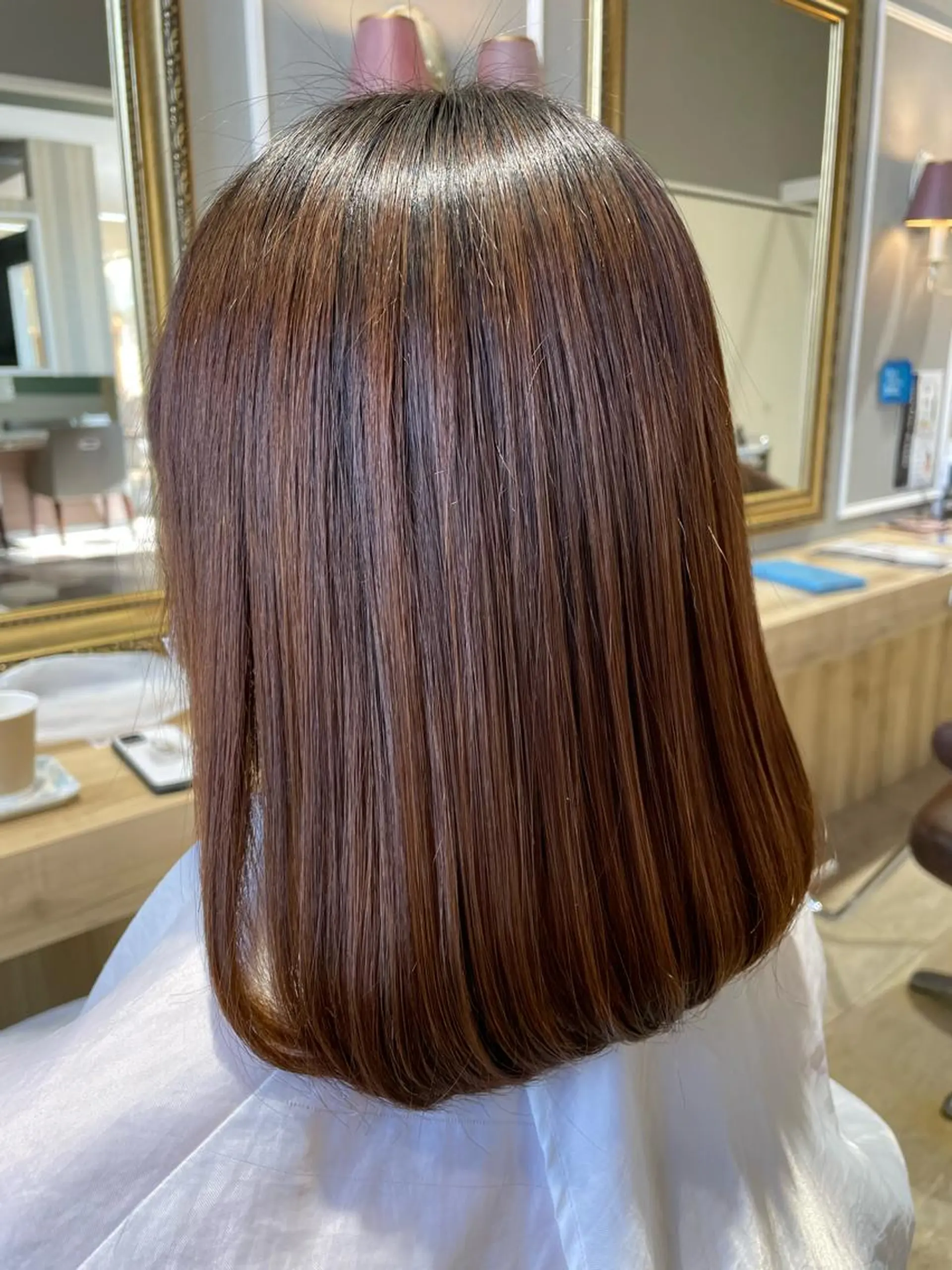 ミディアム 【アクイール】やまだ みなのヘアスタイル