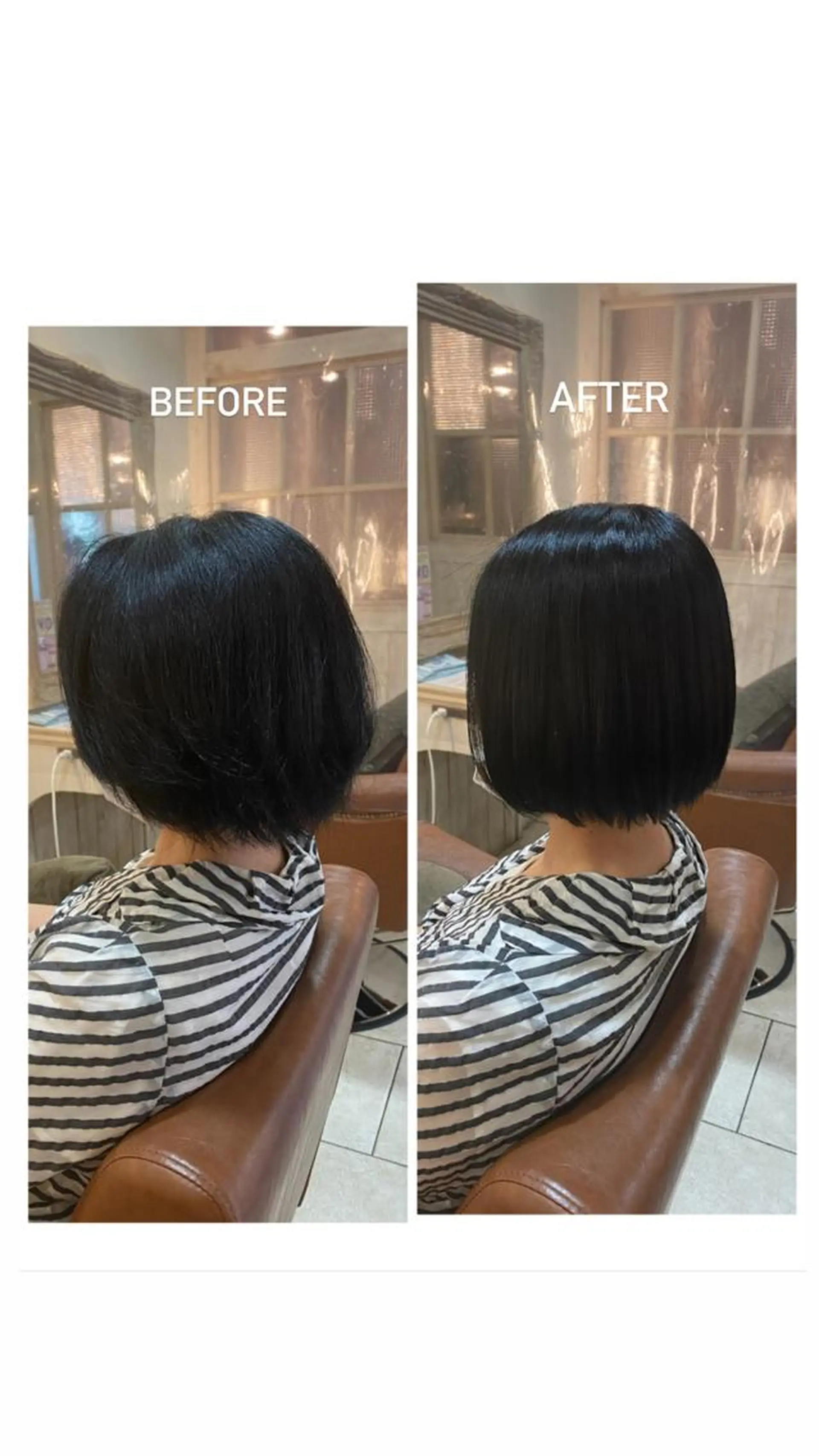 ショート くせ毛 井上 日菜乃のヘアスタイル