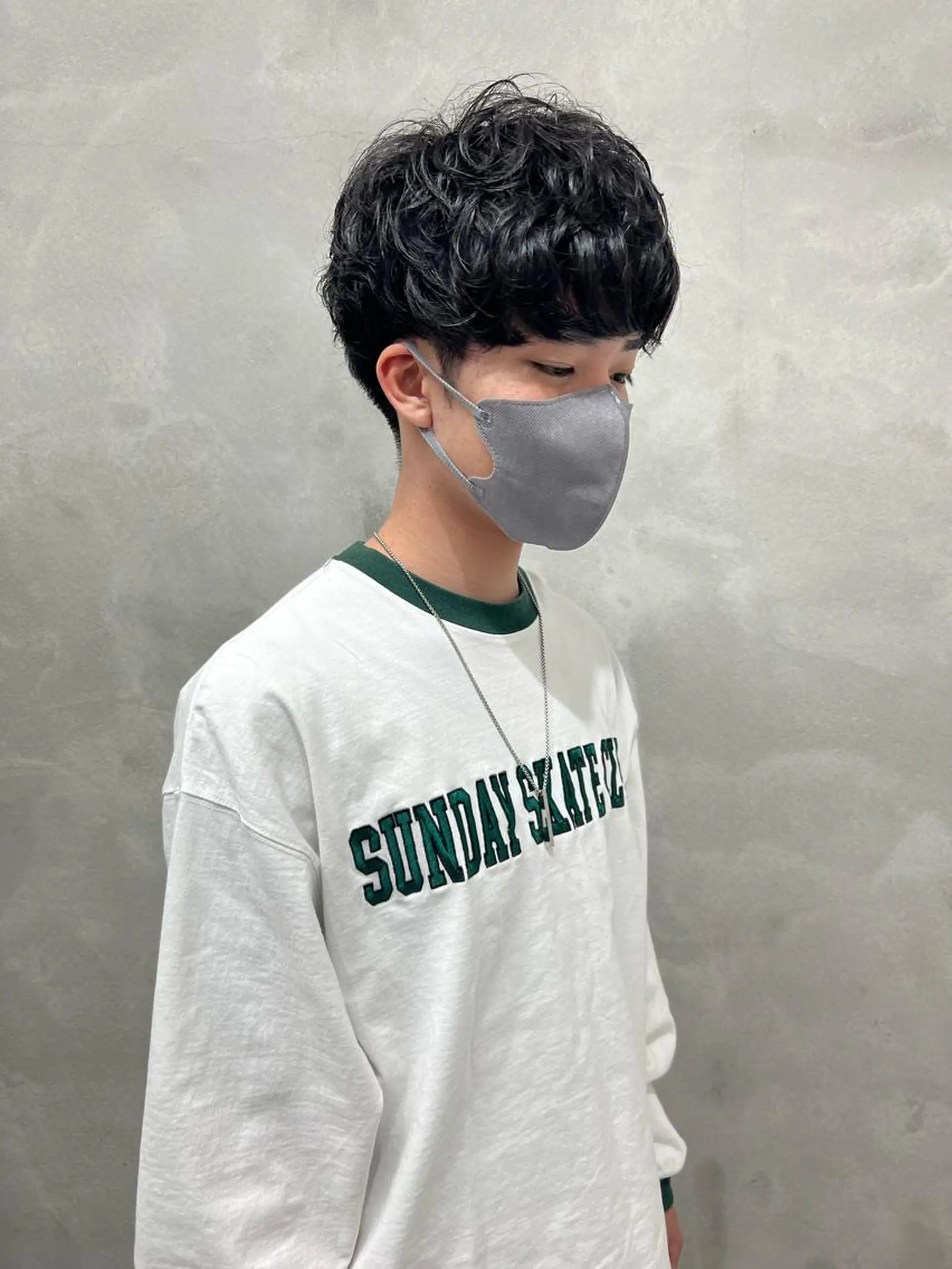 ショート パーマ メンズ メンズパーマ ニュアンスパーマ 村山 豪歩のヘアスタイル