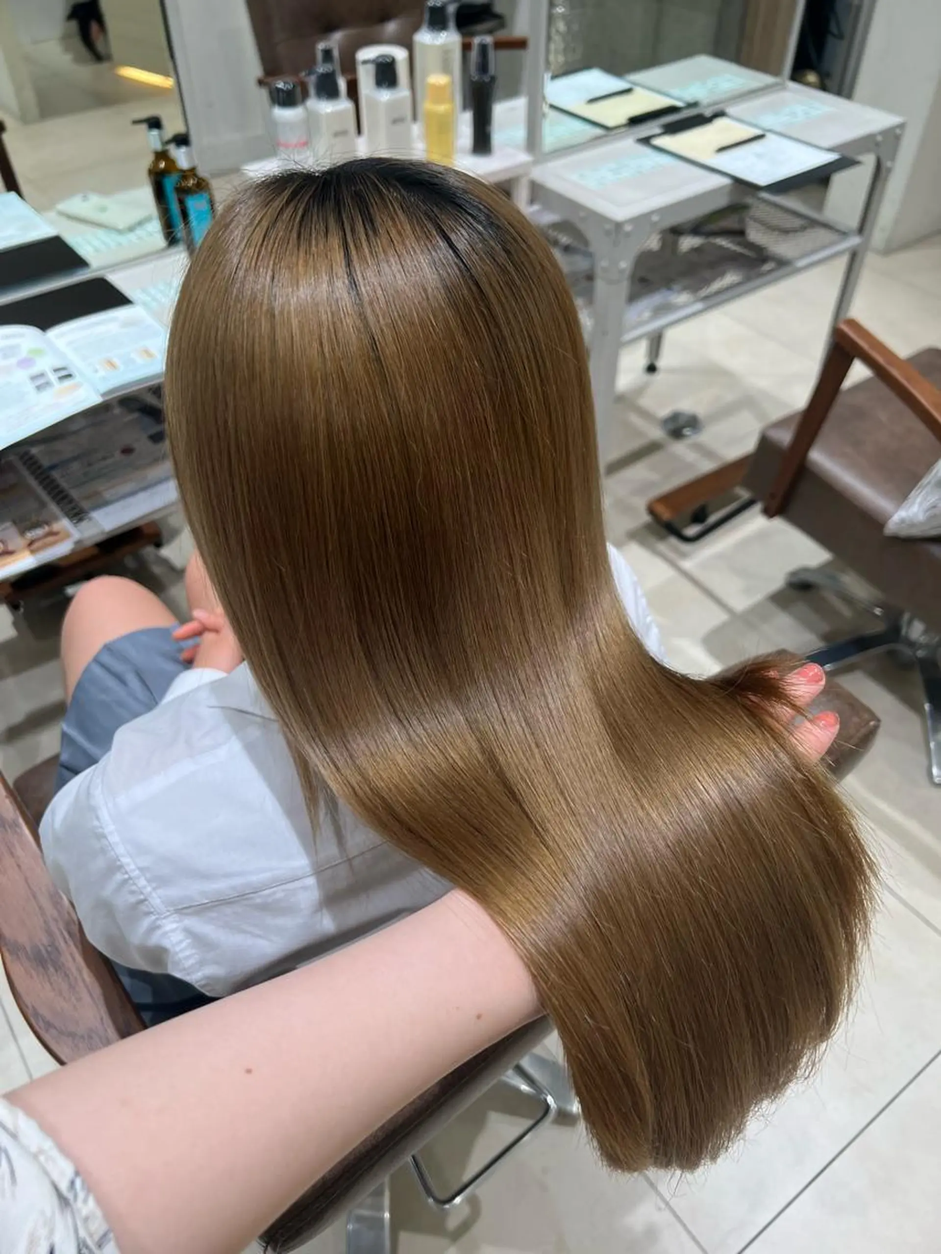 ロング 艶カラー🩵中久保 舞優🩵のヘアスタイル