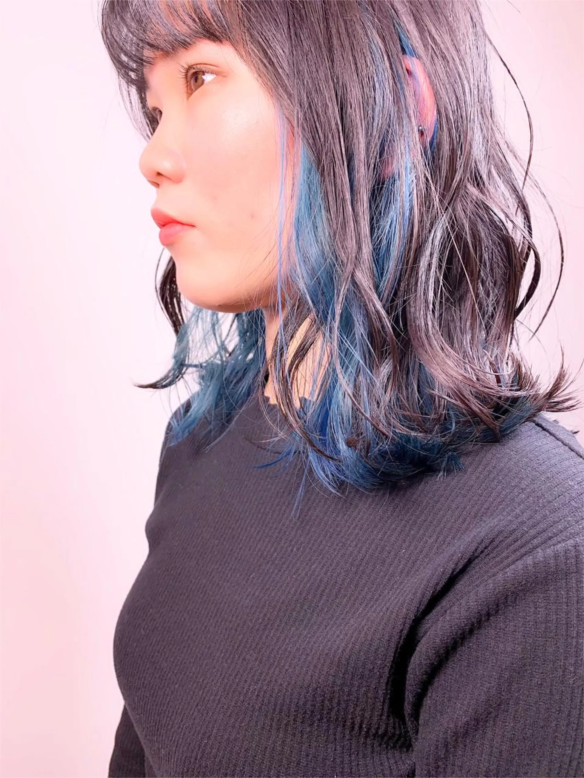ミディアム カラー ブリーチ ケアブリーチ インナーカラー tension 【テンション】のヘアスタイル