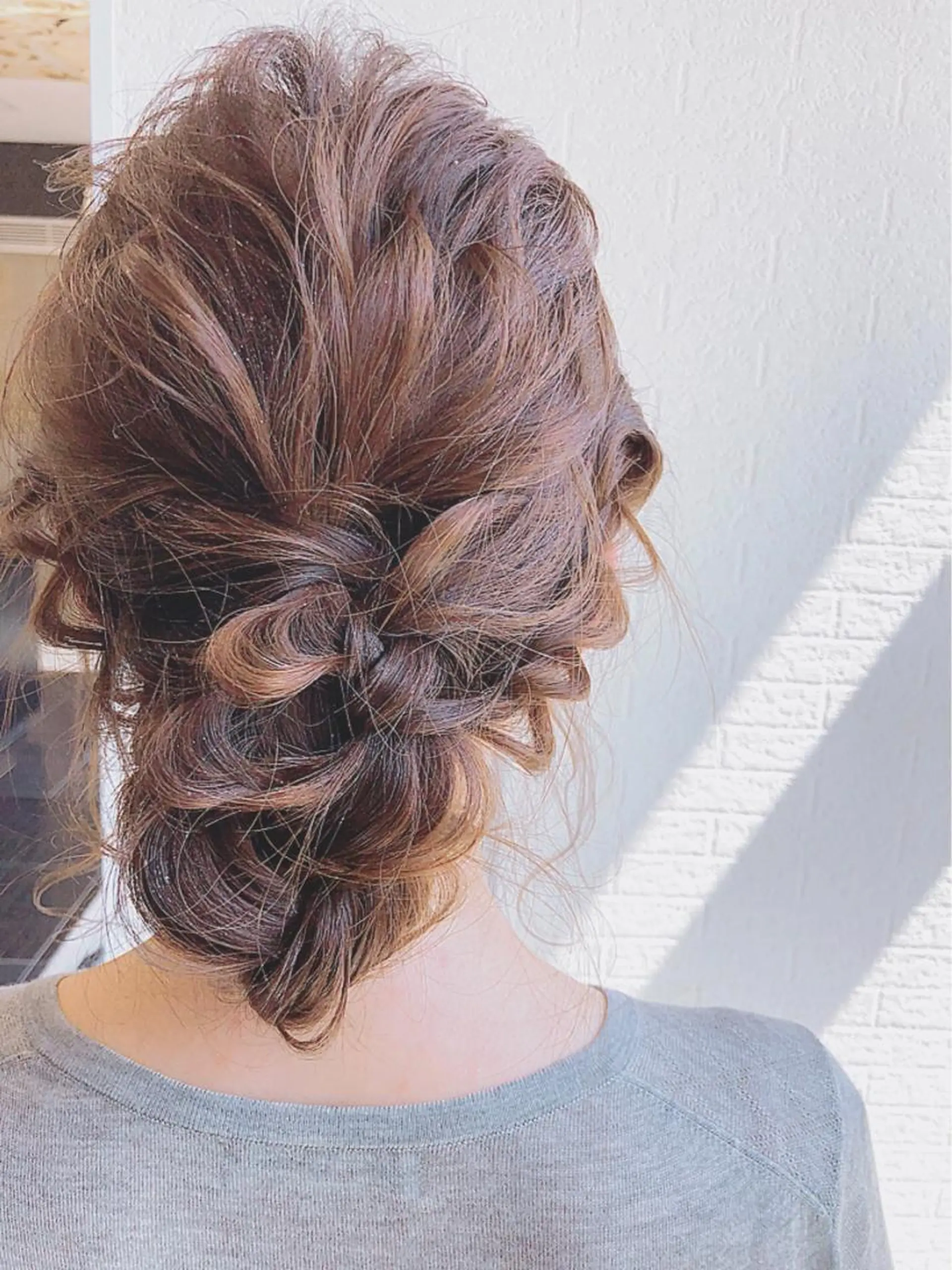 ミディアム カラー ヘアアレンジ 久保田 茜のヘアスタイル