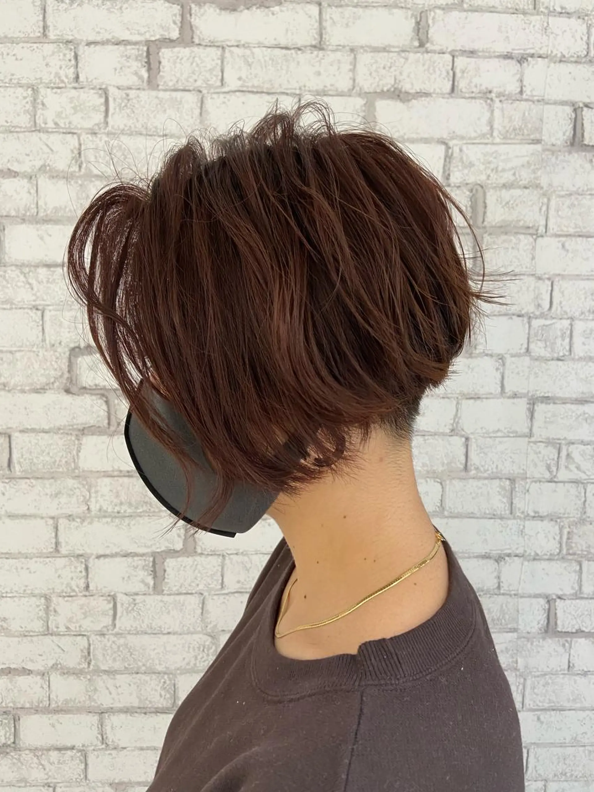 ショート カット ヘアカラー トリートメント 透明感カラー 松田晃代のヘアスタイル