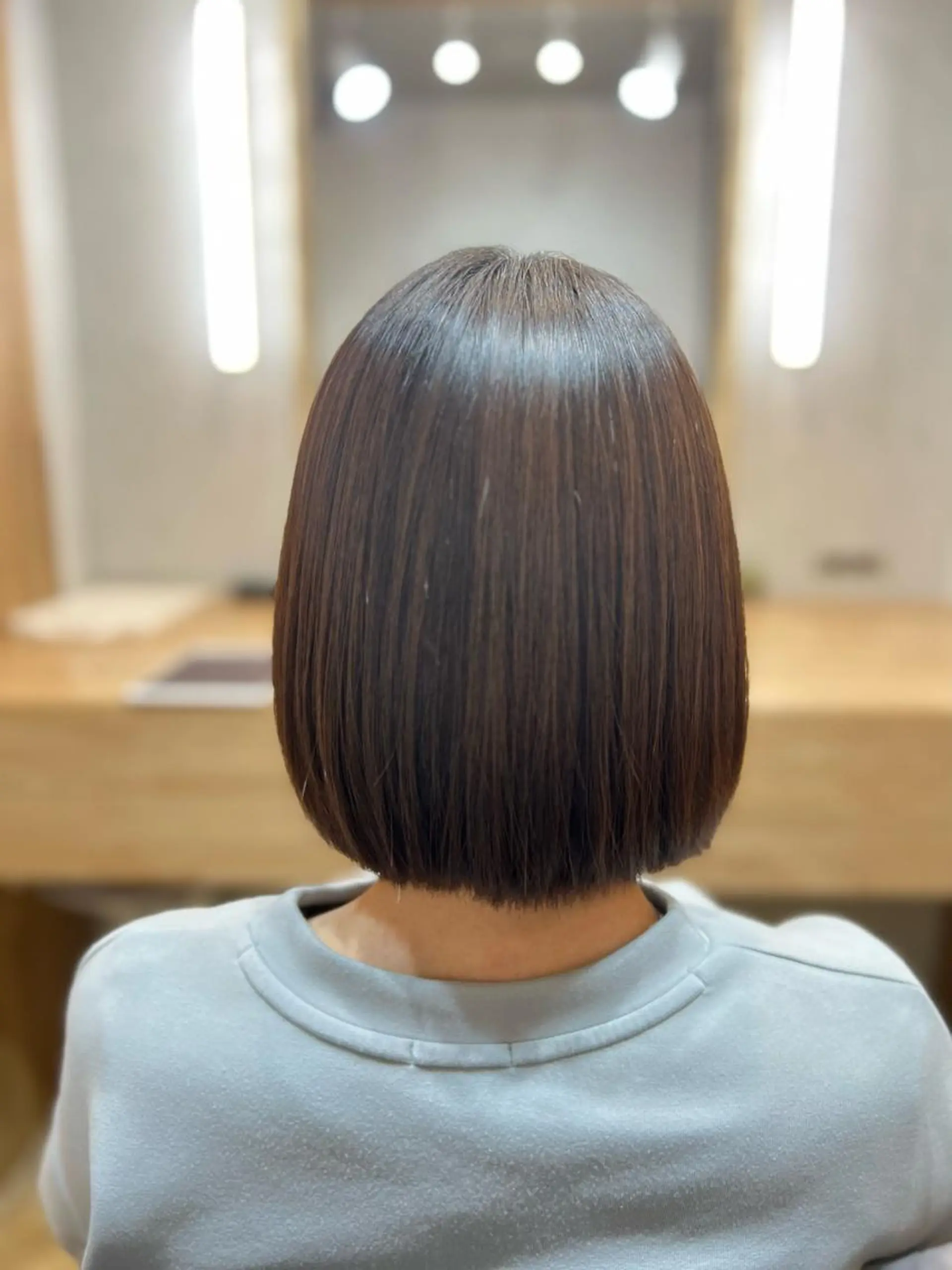 ミディアム 縮毛矯正 酸性ストレート カット 縮毛矯正 トリートメント 川村 昌広のヘアスタイル