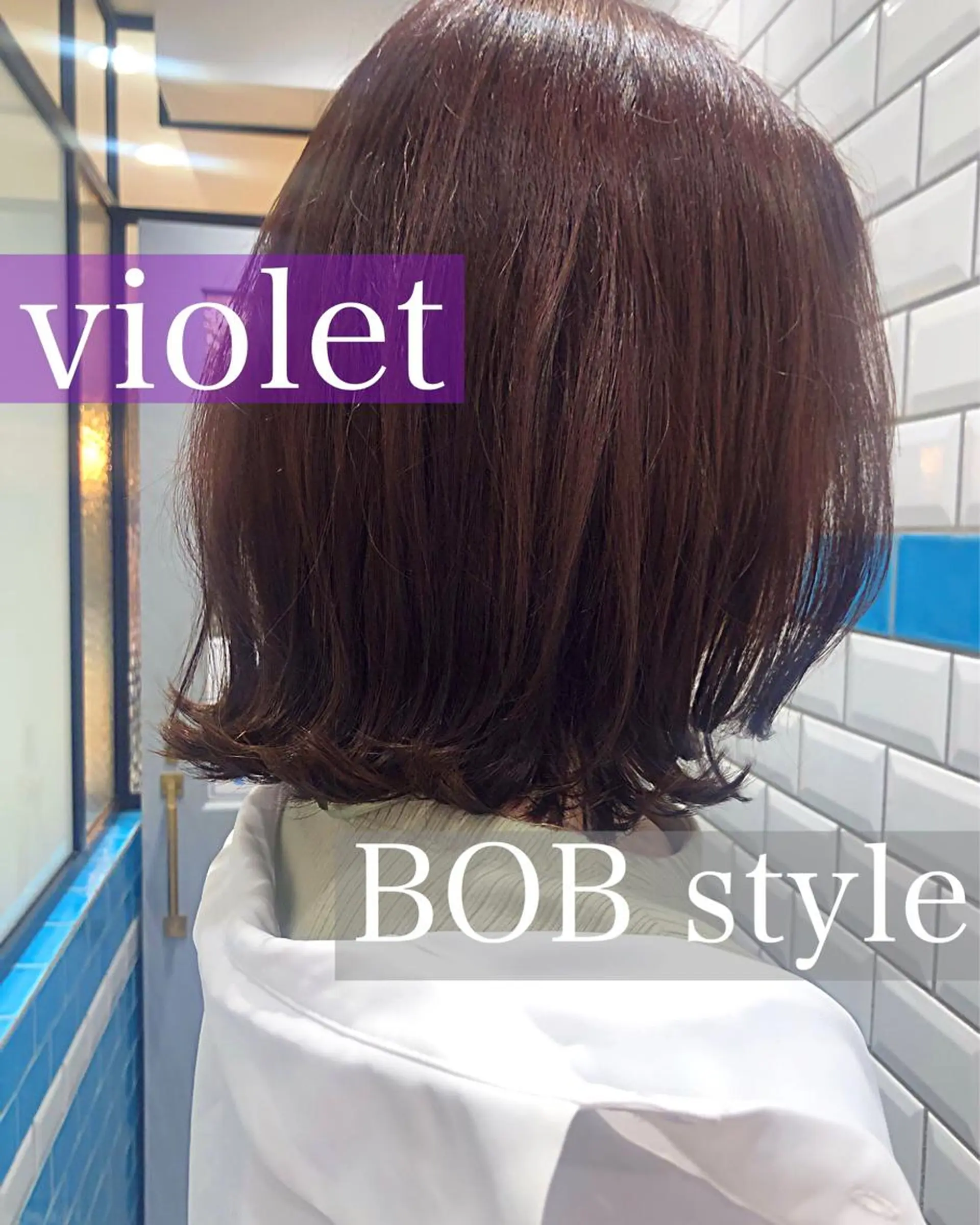ショート カラー ボブ レイヤー/ミディアム /ボブ/新宿のヘアスタイル