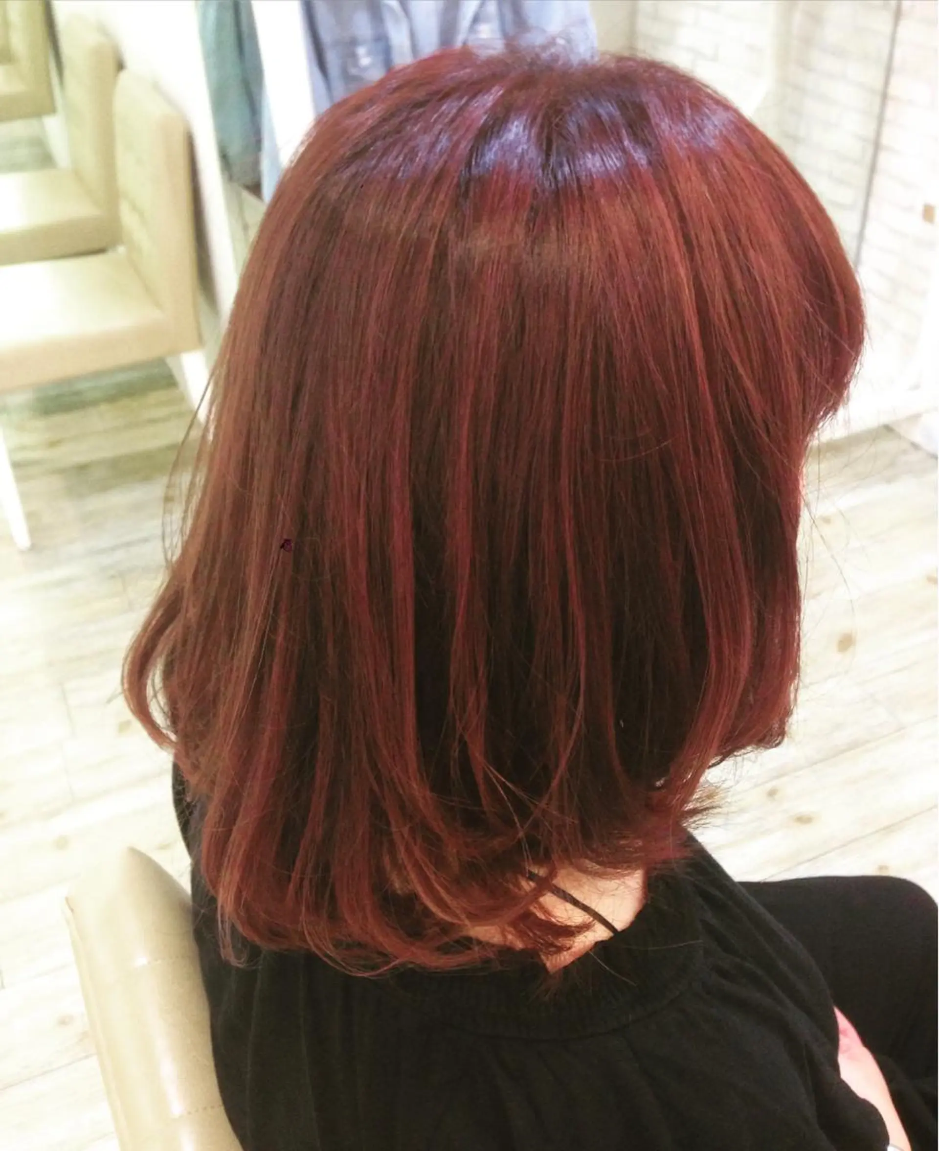 カラー ピンクカラー バイオレットカラー 小倉 聖也のヘアスタイル