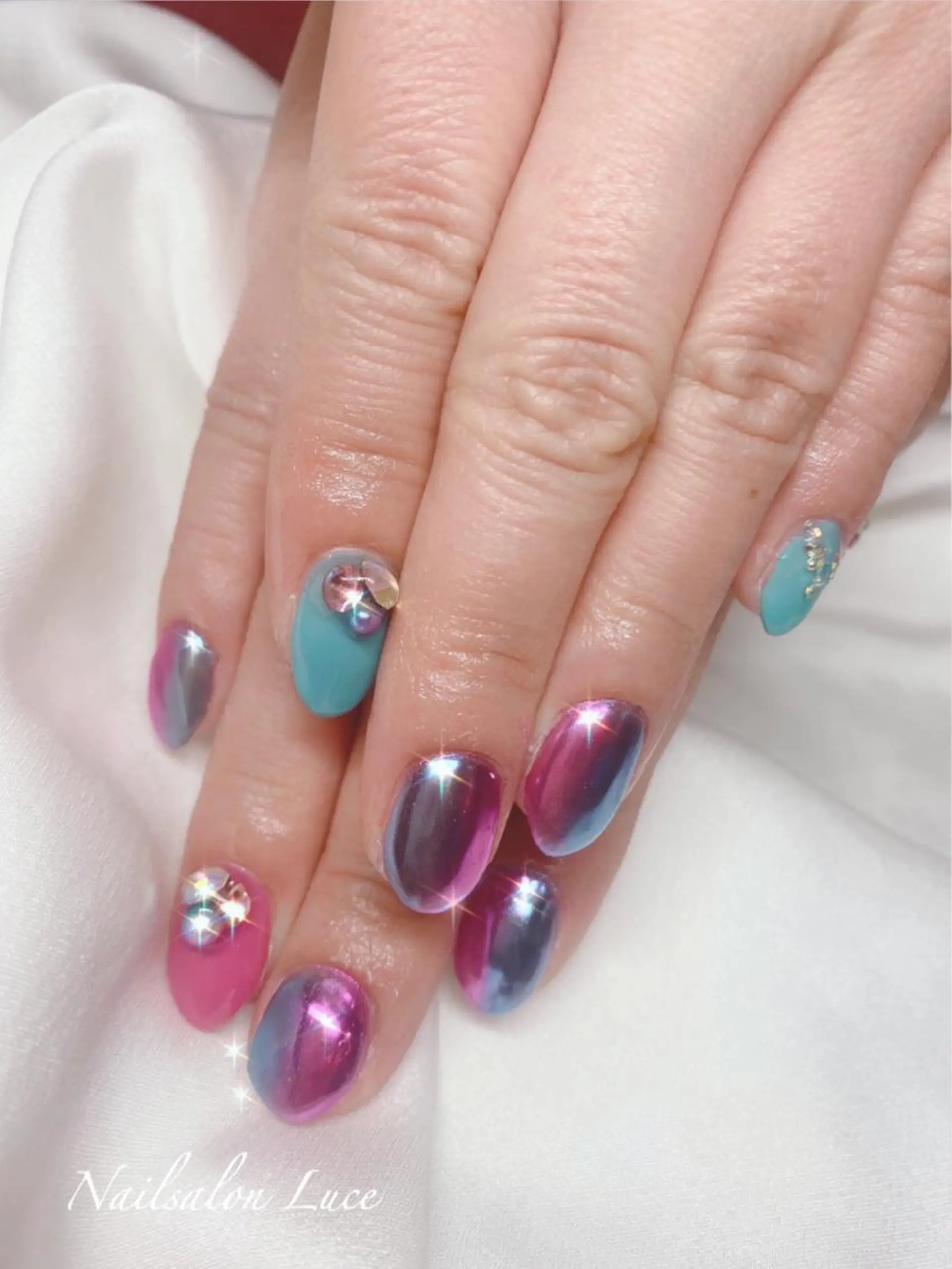 ネイル ワンカラーネイル まつ毛、ネイル& 脱毛サロン　Lのマツエク・マツパデザイン