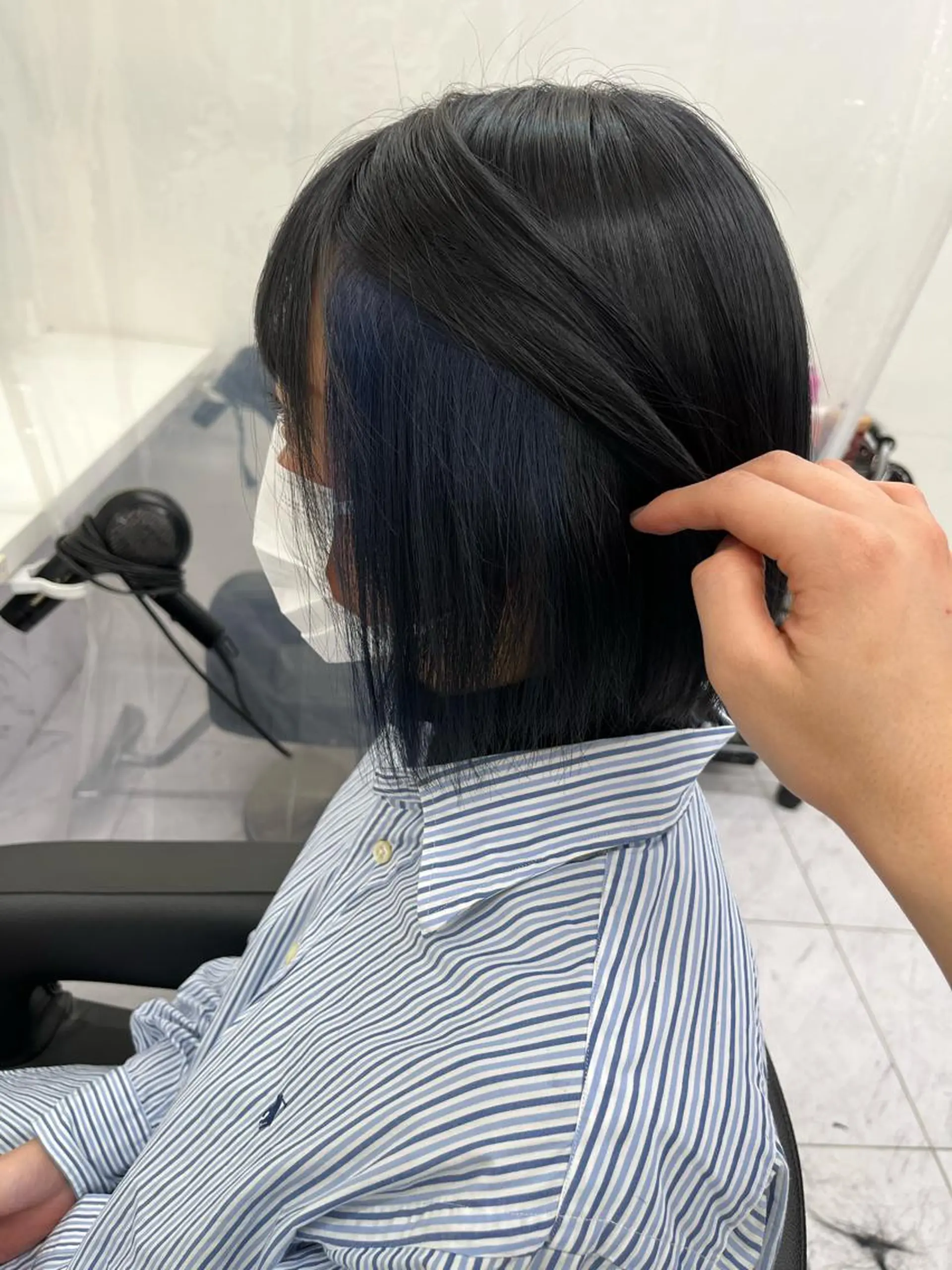 ショート ヘアカラー トリートメント ヘッドスパ ヘアセット 寒色＆ブリーチ特化 寒色MiOのヘアスタイル