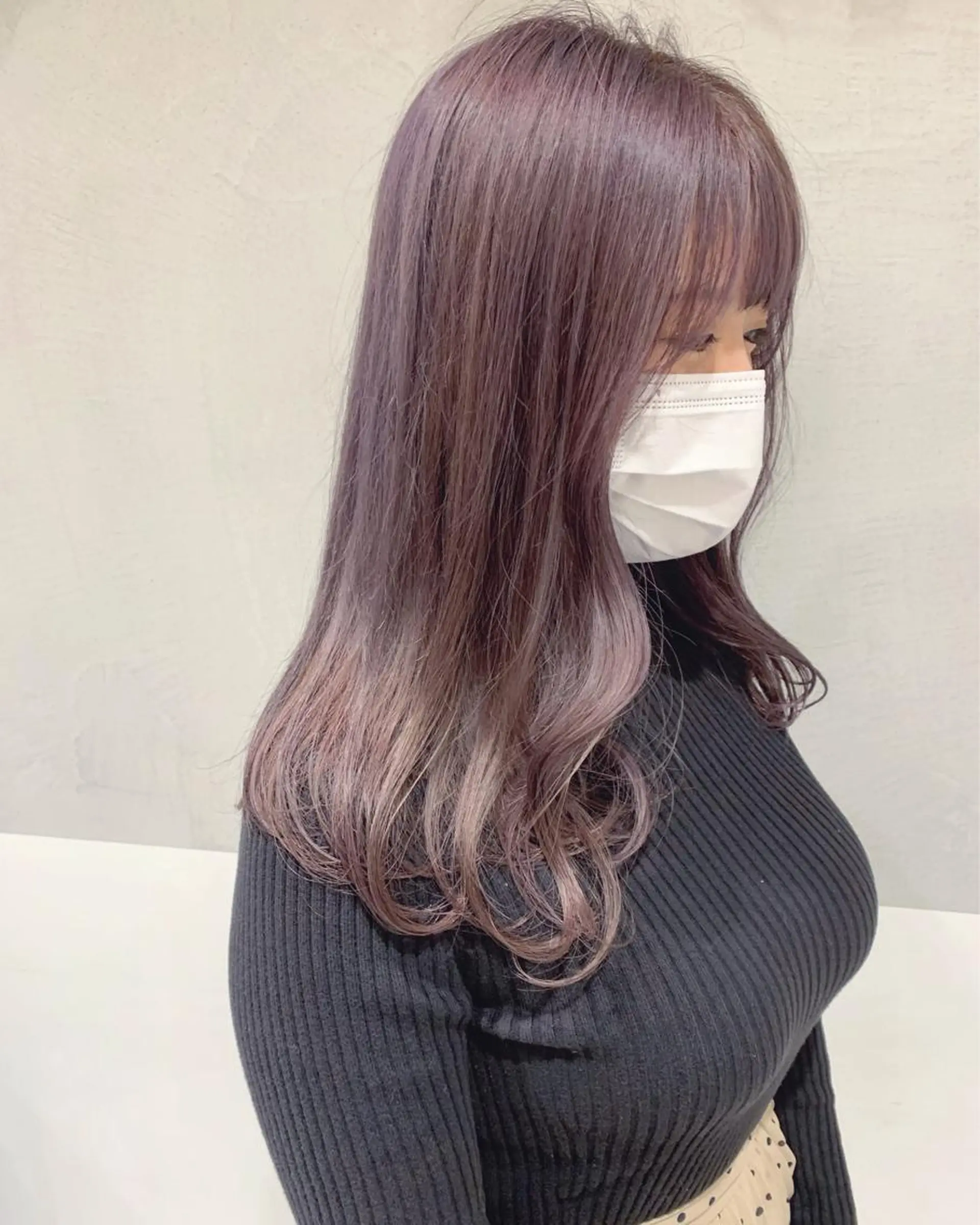 セミロング カラー minami🪷 暖色カラーのヘアスタイル
