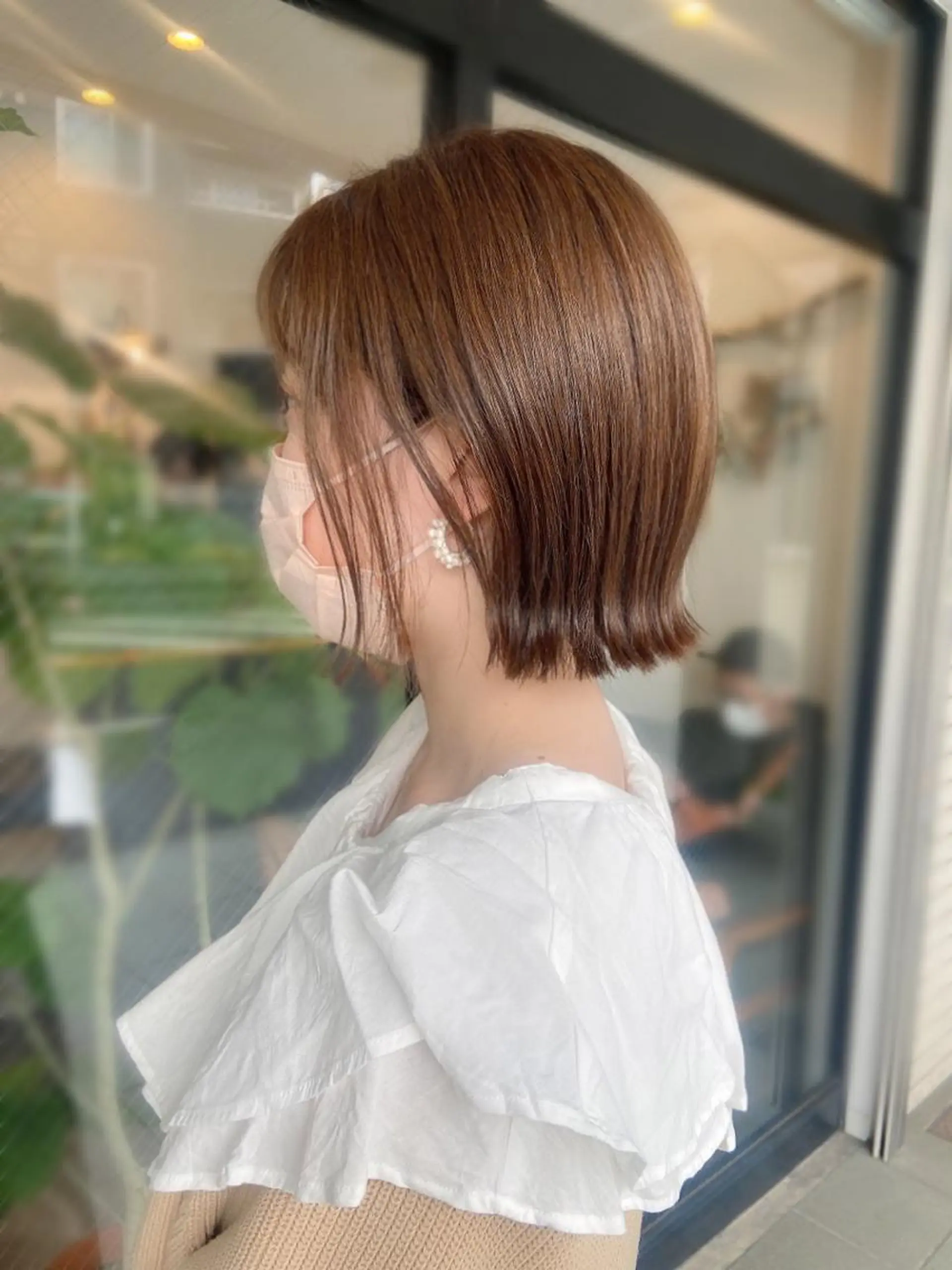 ショート ボブ 柏韓国ヘア 白石芽衣のヘアスタイル