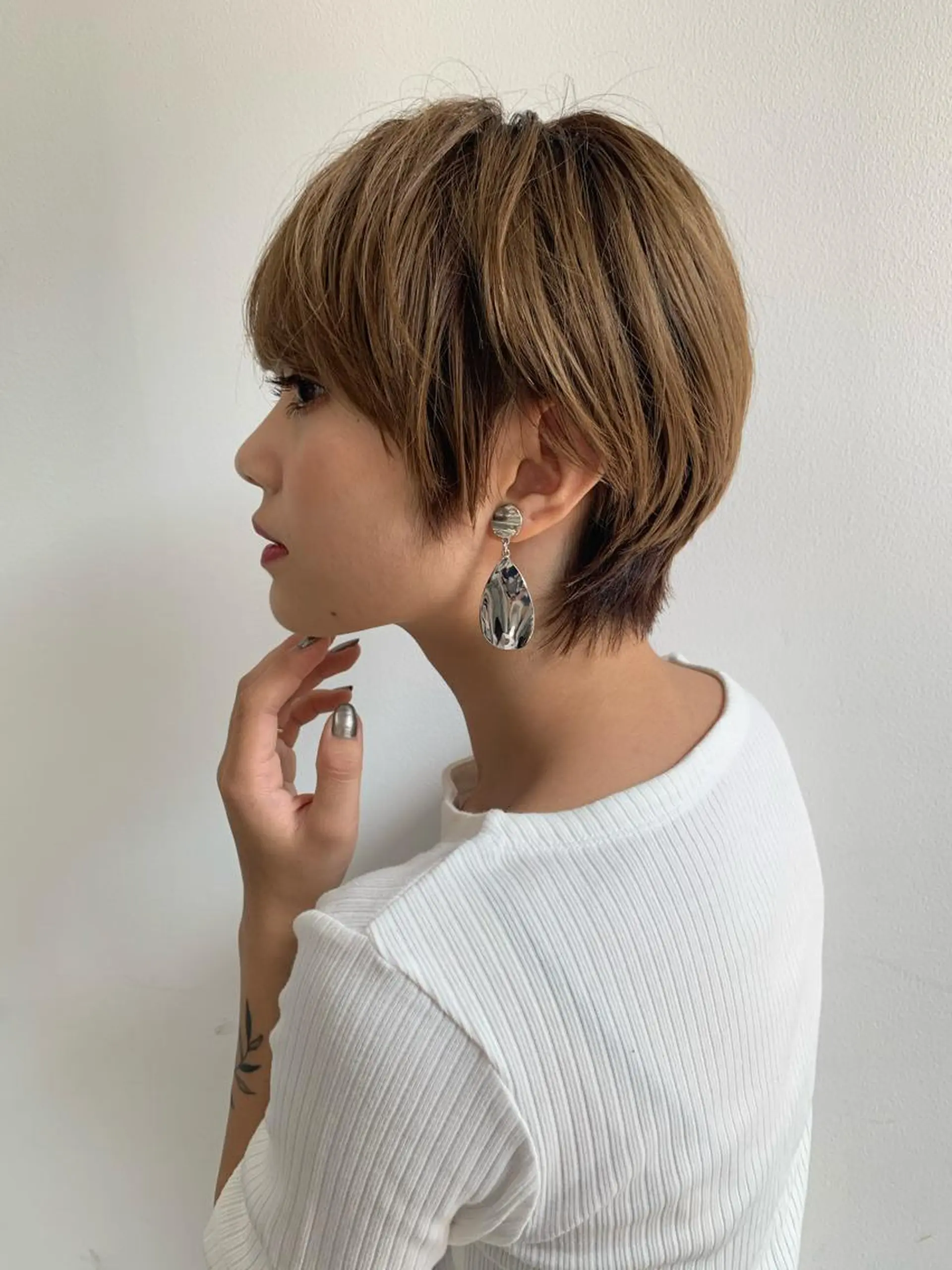 ショート カット トリートメント 縮毛/ショート/ ボブ/レイヤー/小原のヘアスタイル