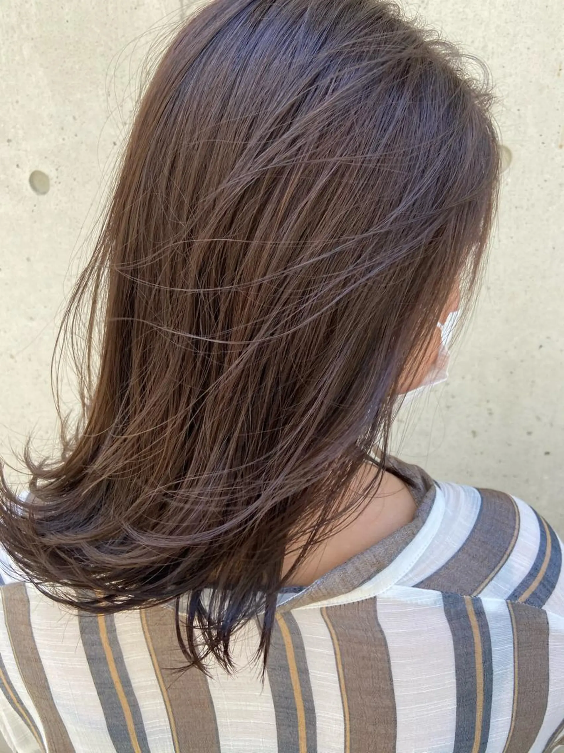 ミディアム ヘアカラー トリートメント 髪質改善/森ノ宮/ 美容室/店長杉山慶尚のヘアスタイル