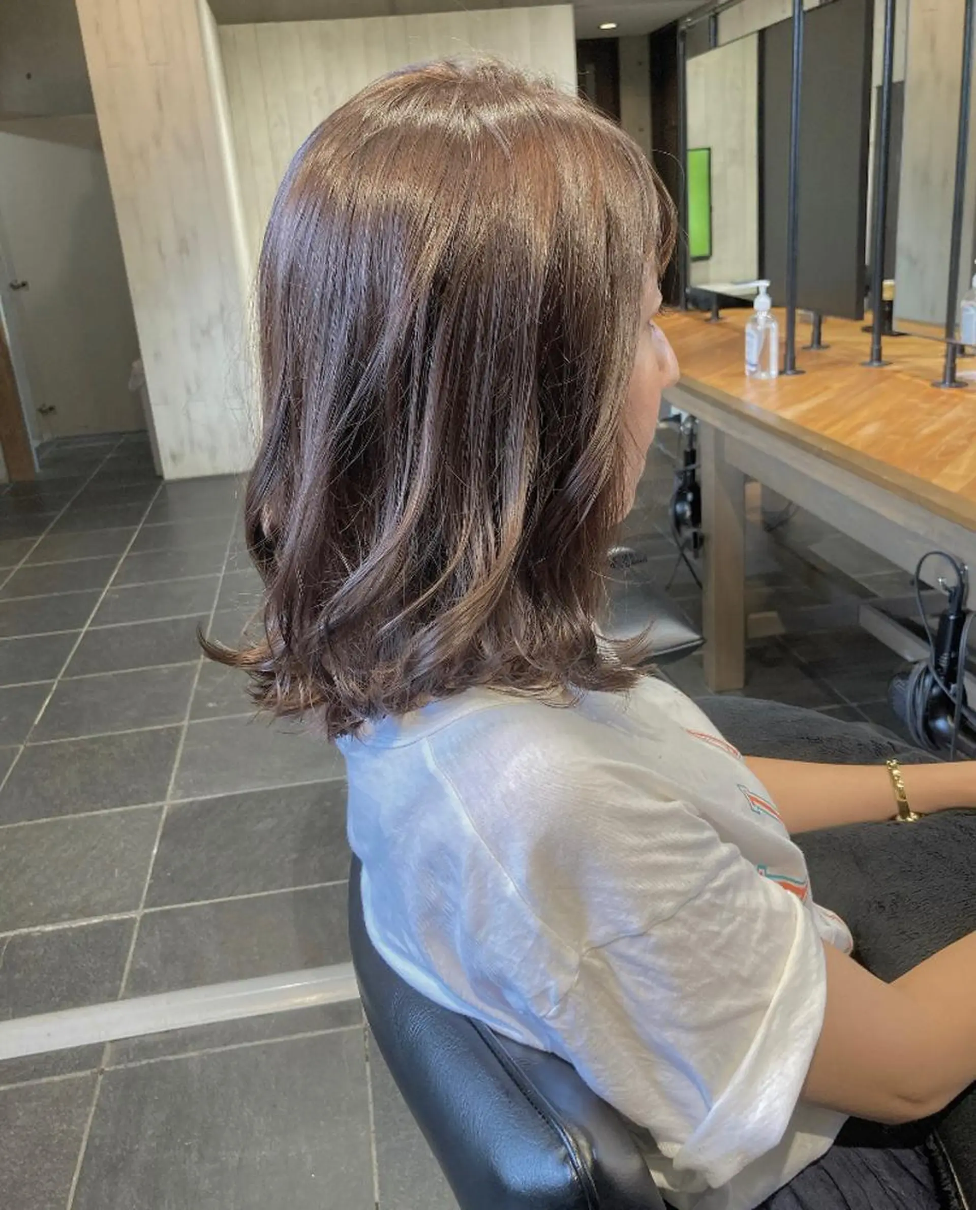 ミディアム カラー カット ヘアカラー トリートメント はまべ です☆のヘアスタイル