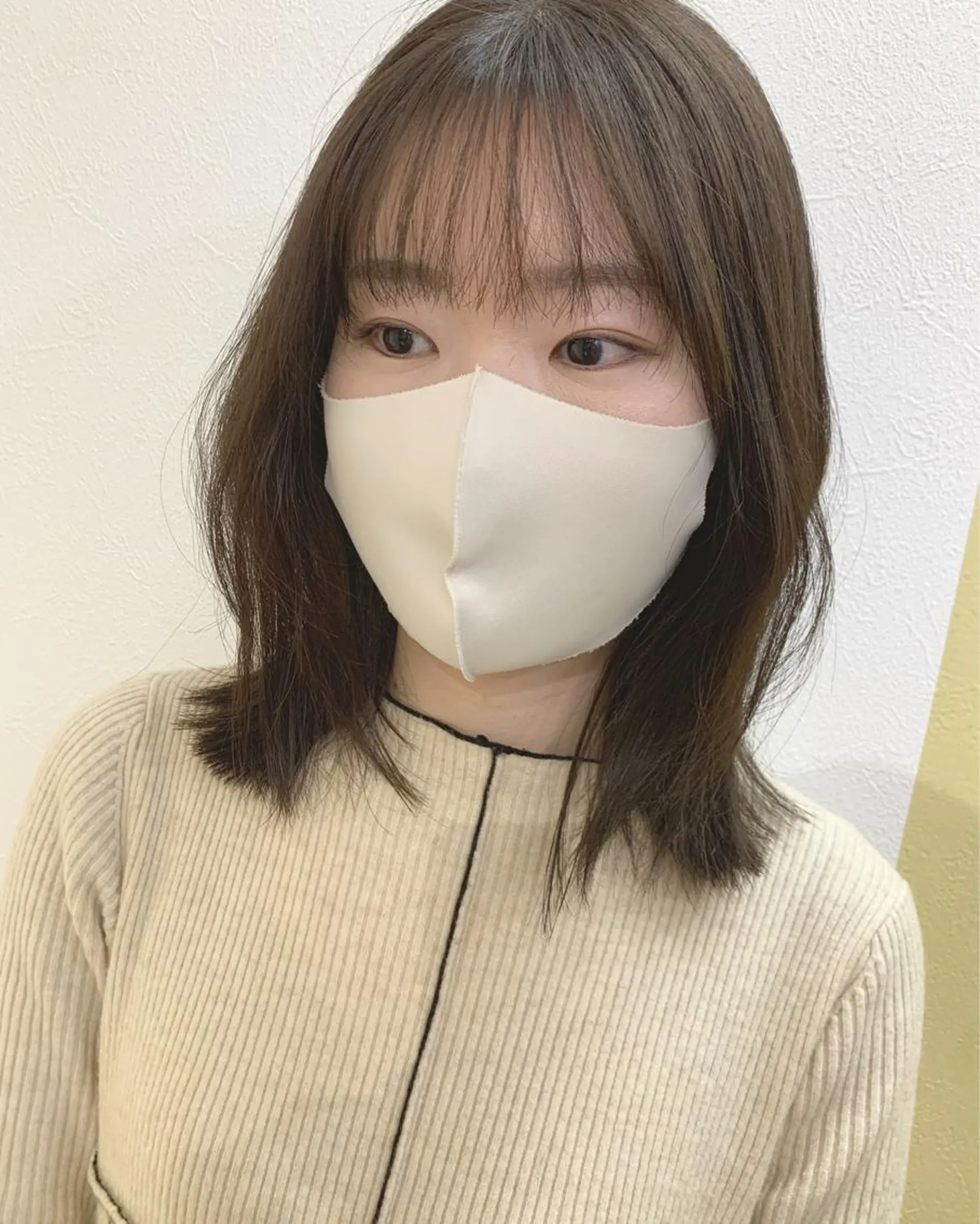 ミディアム カラー 顔まわりレイヤー レイヤーカット hub hair レイヤー/透明感のヘアスタイル