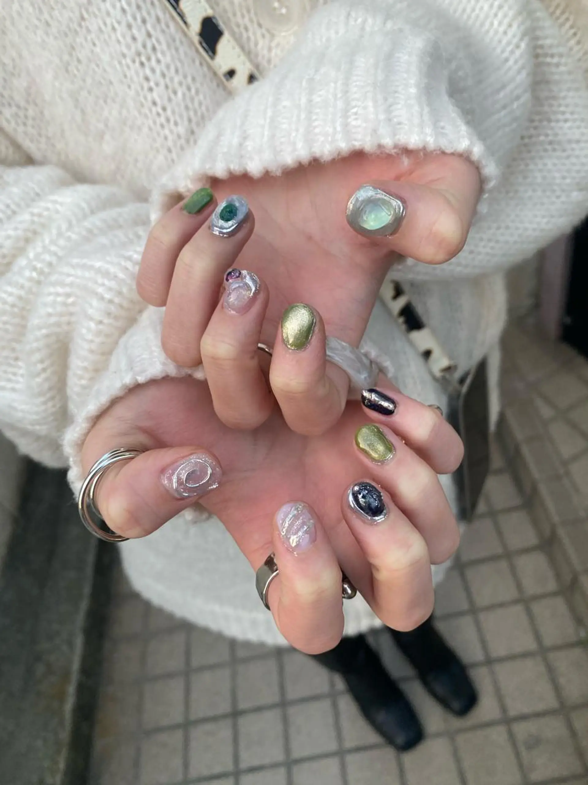 ネイル アートネイル フットネイル ジェルネイル ニュアンスネイル パラジェル niconail 🧣ayu 📍烏山のネイルデザイン