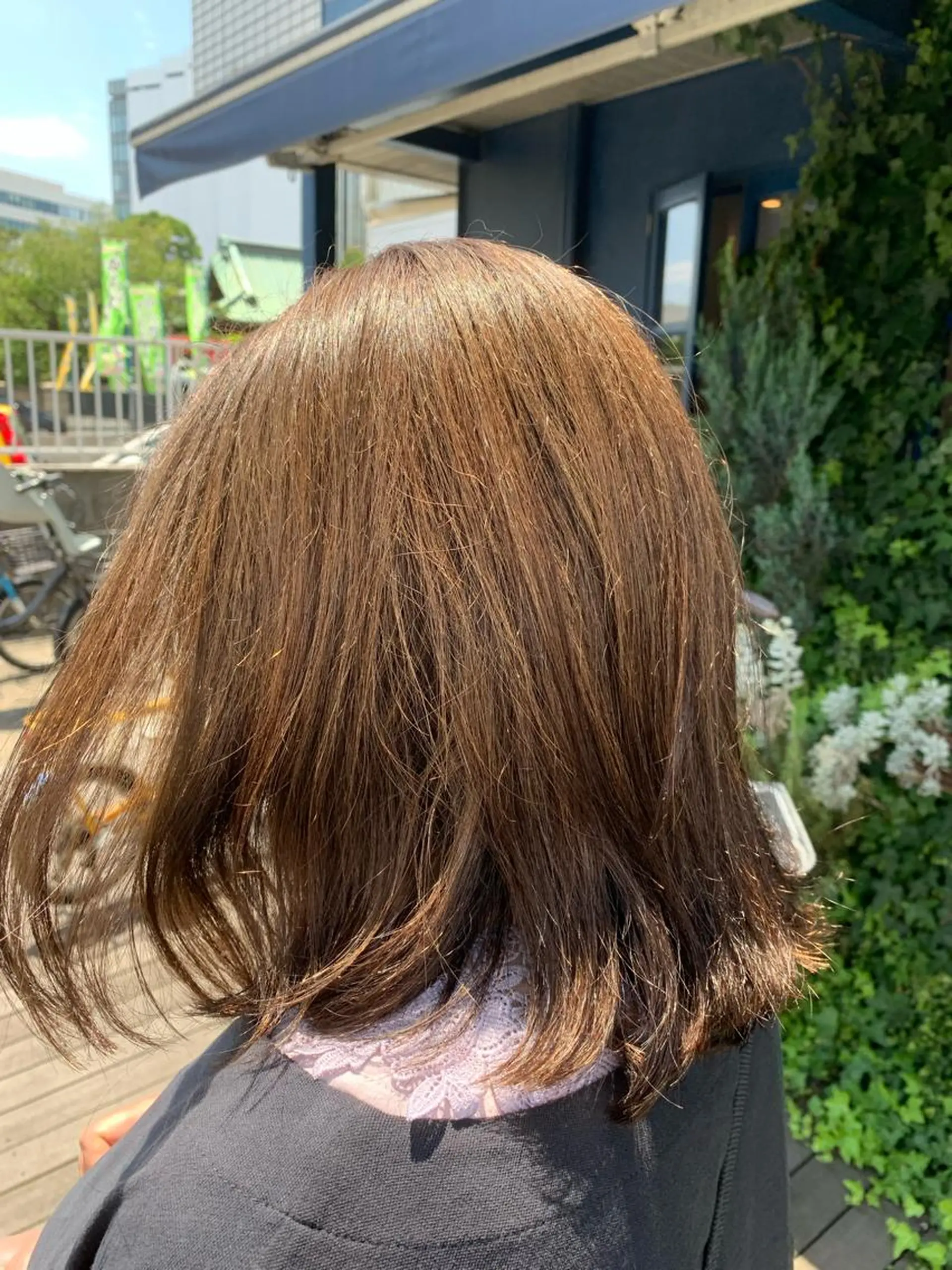 セミロング カラー ベージュカラー ハイトーンカラー カット ヘアカラー トリートメント 清田 健太朗のヘアスタイル
