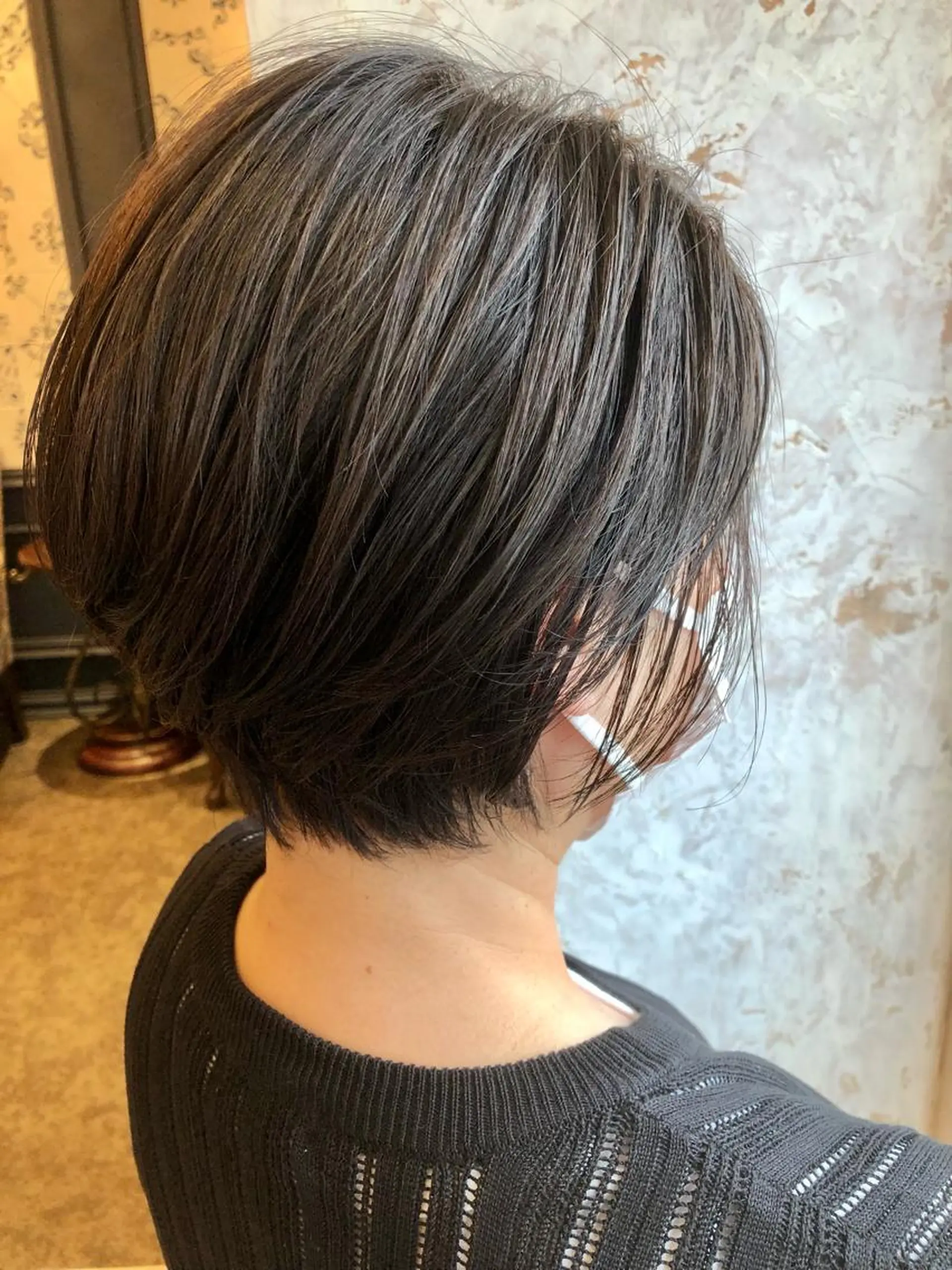 ショート カラー 縮毛矯正 セン北徒歩５分 キシタクのヘアスタイル