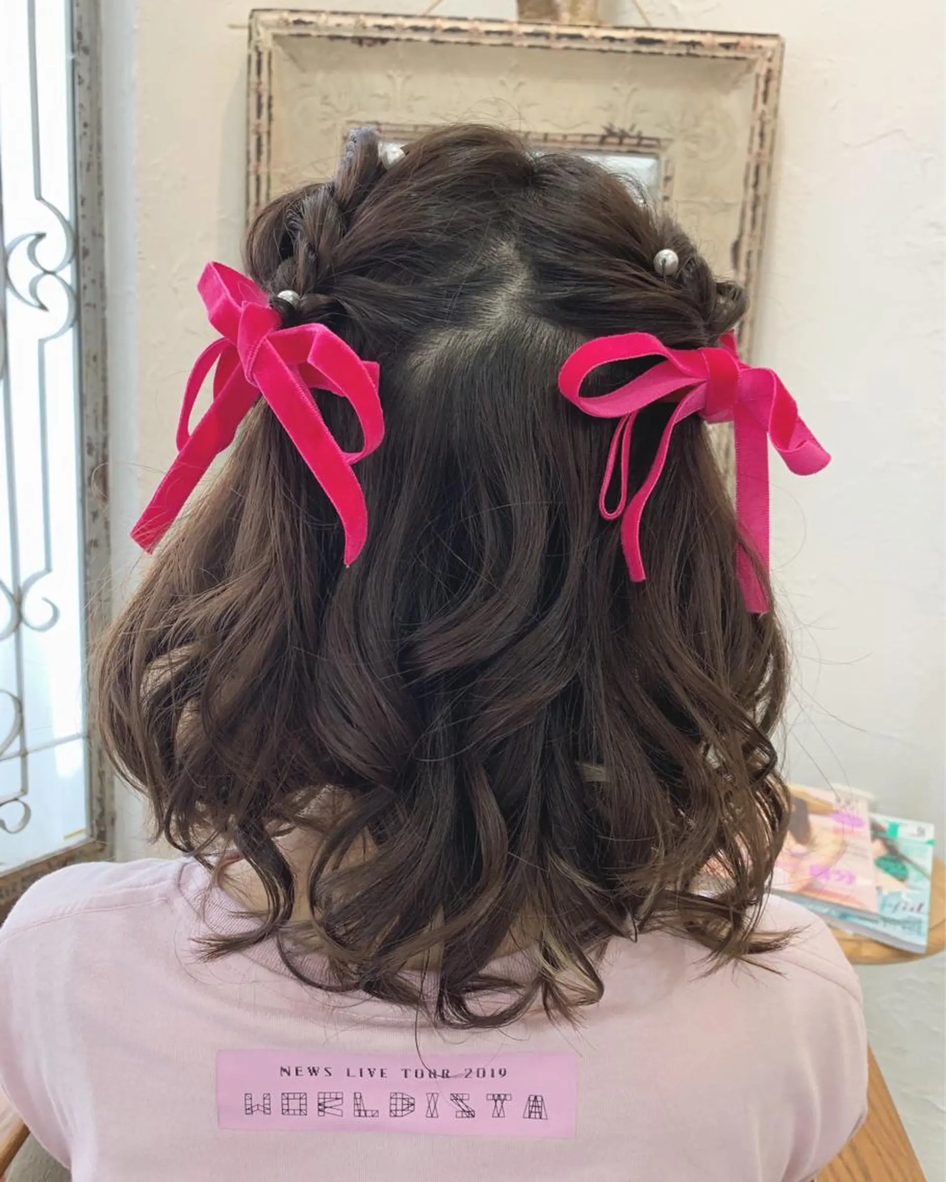 ミディアム ヘアアレンジ fio マナミのヘアスタイル