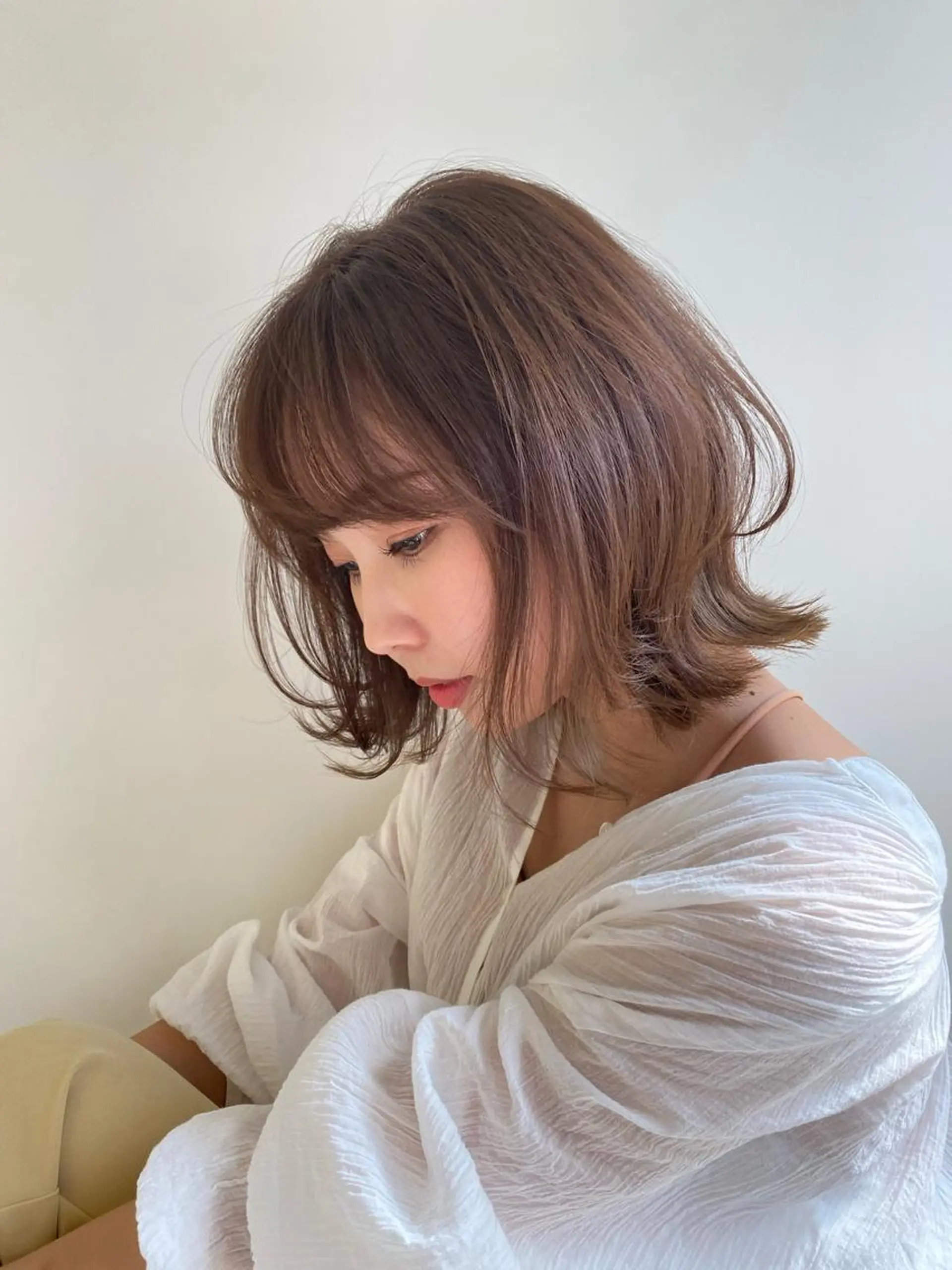 ミディアム カット ヘアカラー 【縮毛矯正専門】 RYUのヘアスタイル