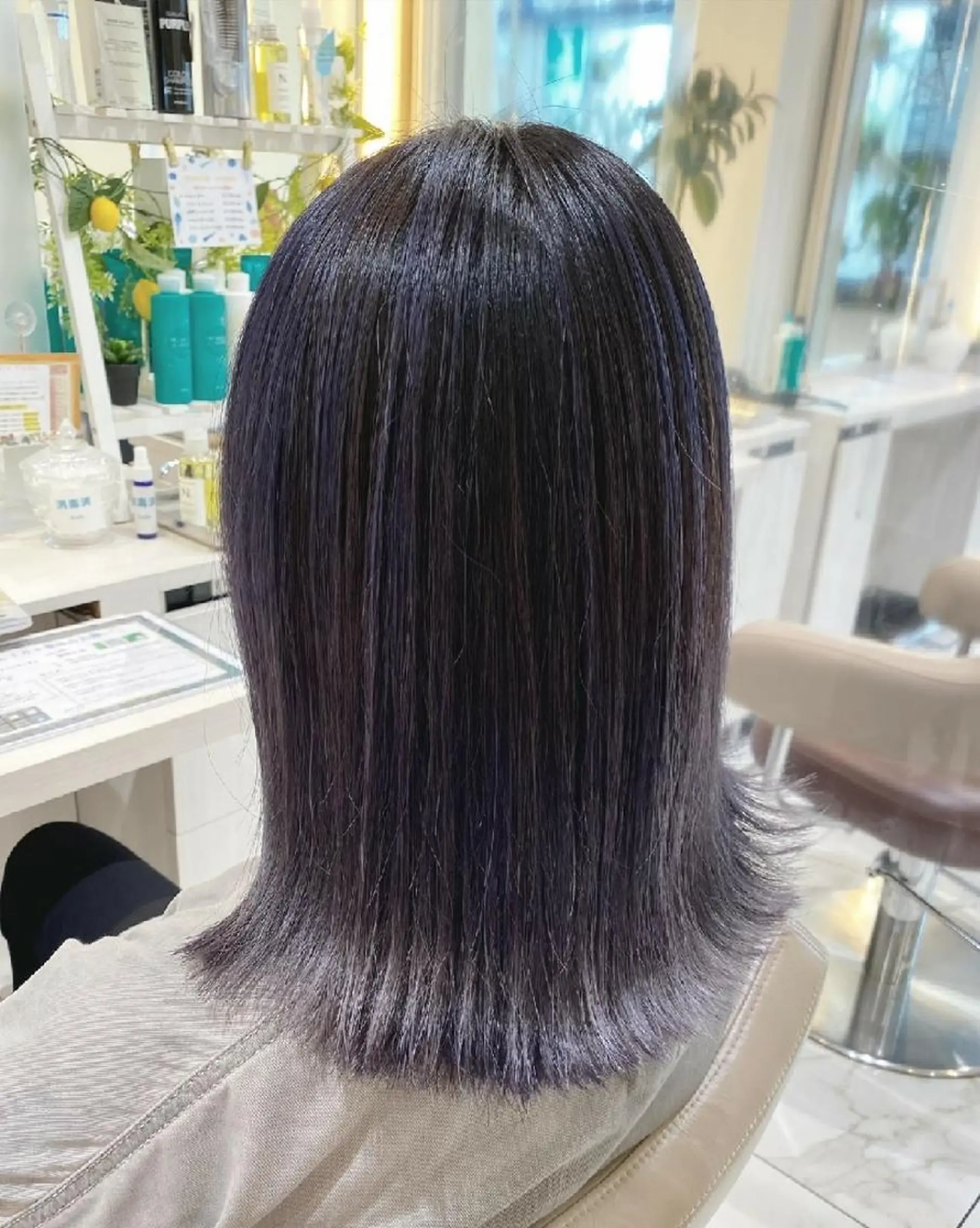 セミロング カラー グラデーションカラー ラベンダーカラー ヘアカラー ＡＳＨ大宮/ブリーチ 髪質改善/カラーのヘアスタイル