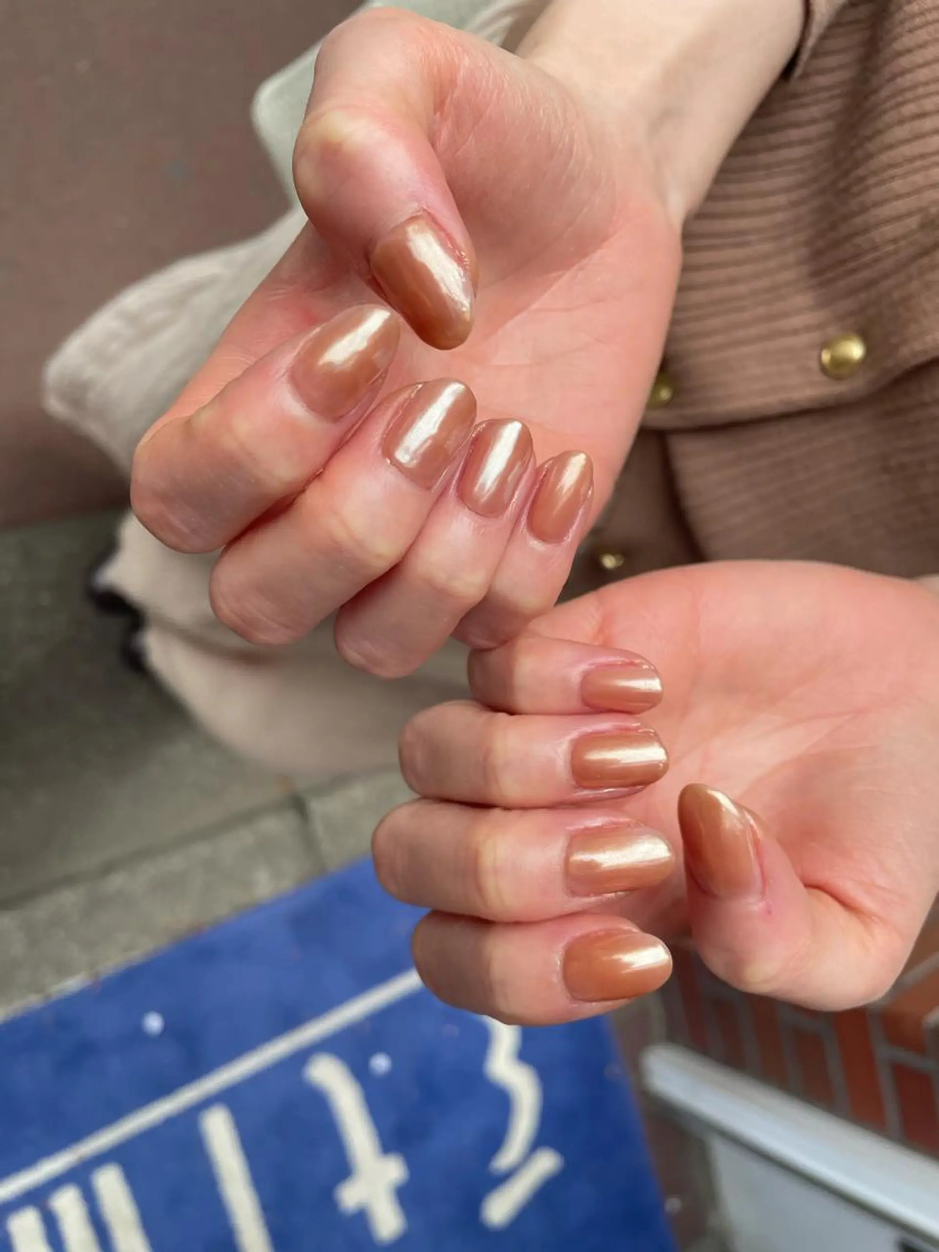 ネイル ハンドネイル ハンドケア はばすみれ🎀ﾈｲﾙ 光ﾌｪｲｼｬﾙ ﾍｱのネイルデザイン