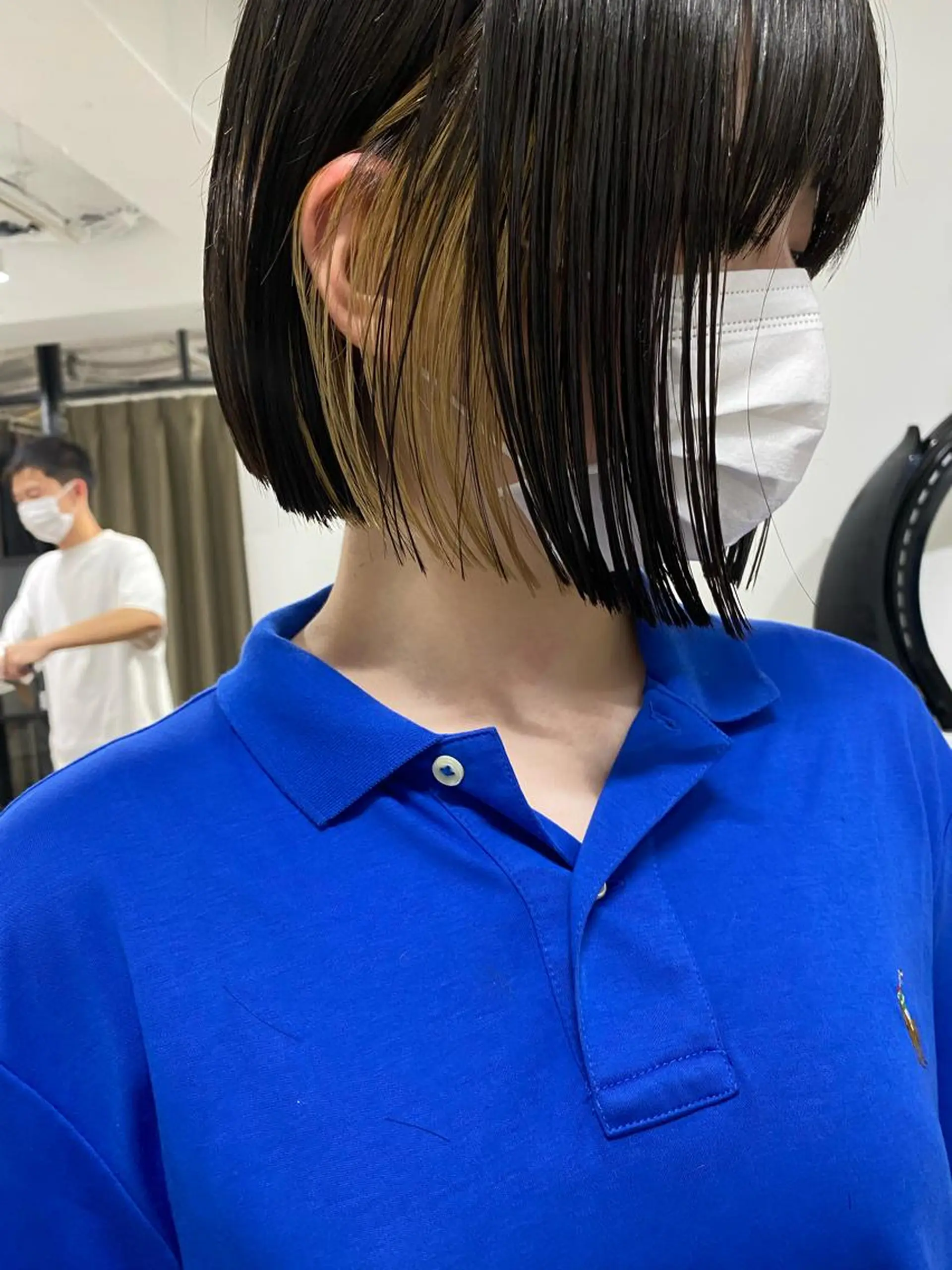 ショート カラー センターパート/ 暖色カラーayuのヘアスタイル