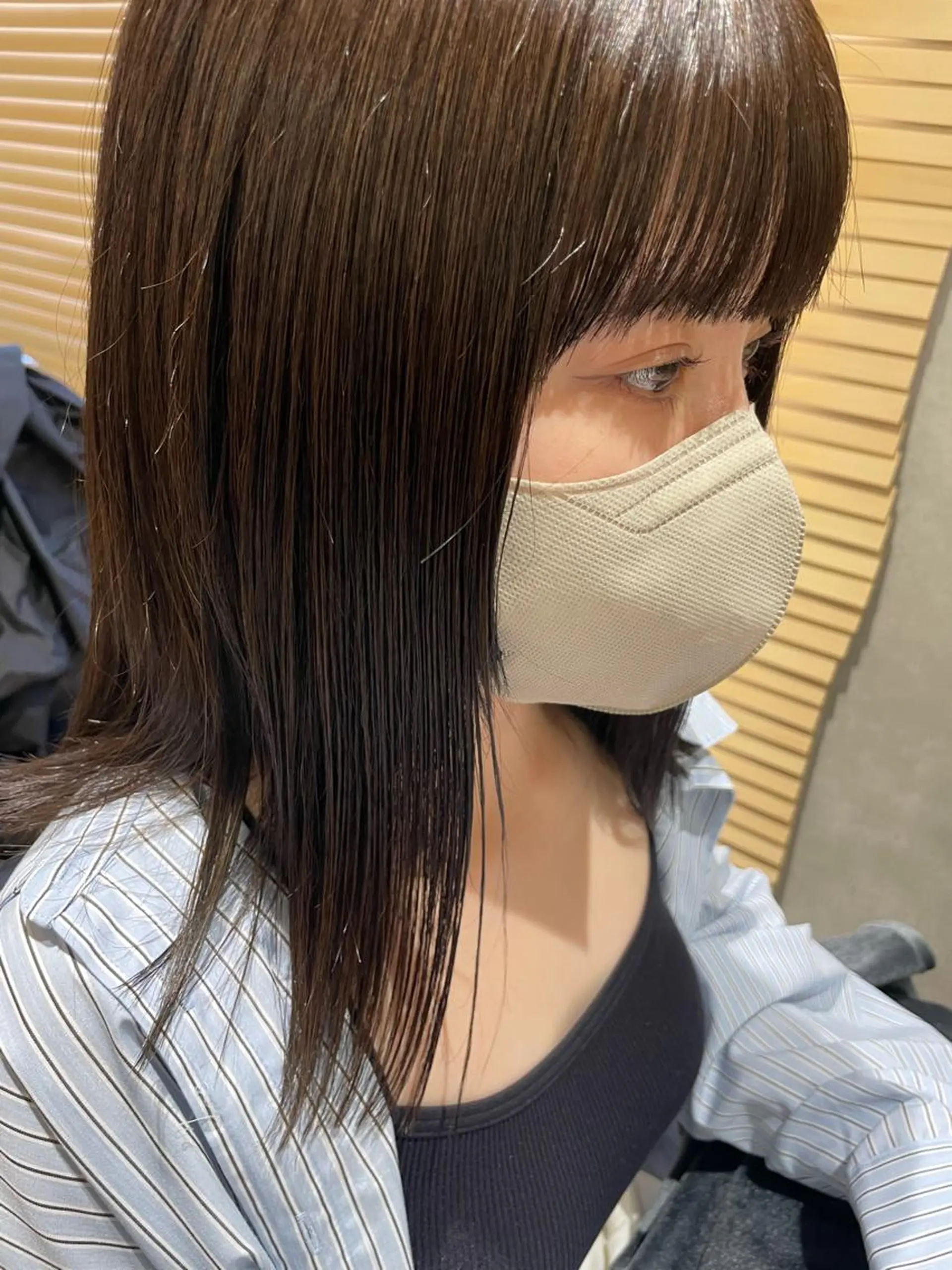 ミディアム カラー 顔周りカット 似合わせカット トレンド透明感カラー ☘️大貫 昂涼🐹のヘアスタイル