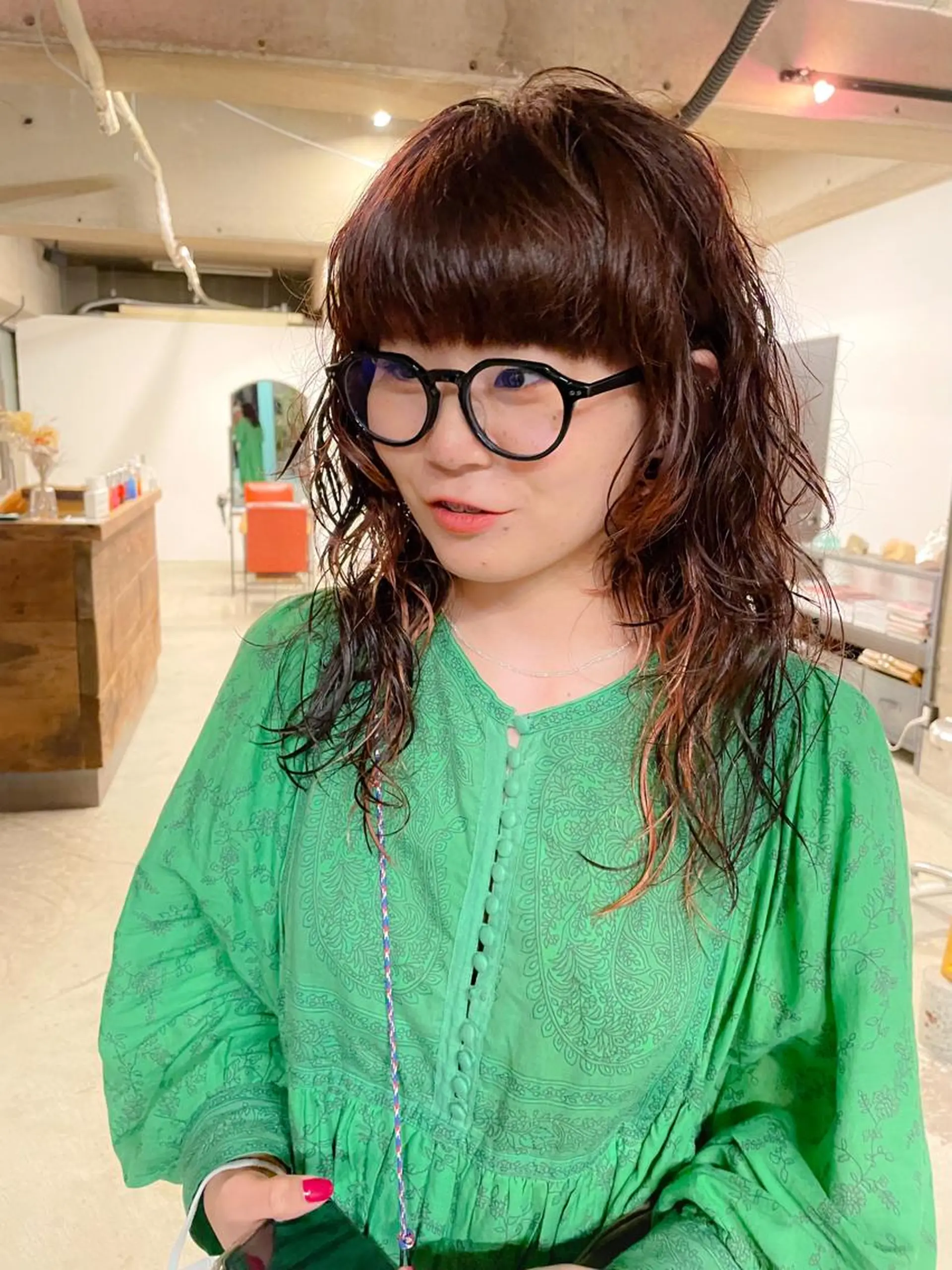 ロング パーマ amy.所属・パーマ/レイヤー 岩山丈一郎のヘアスタイル