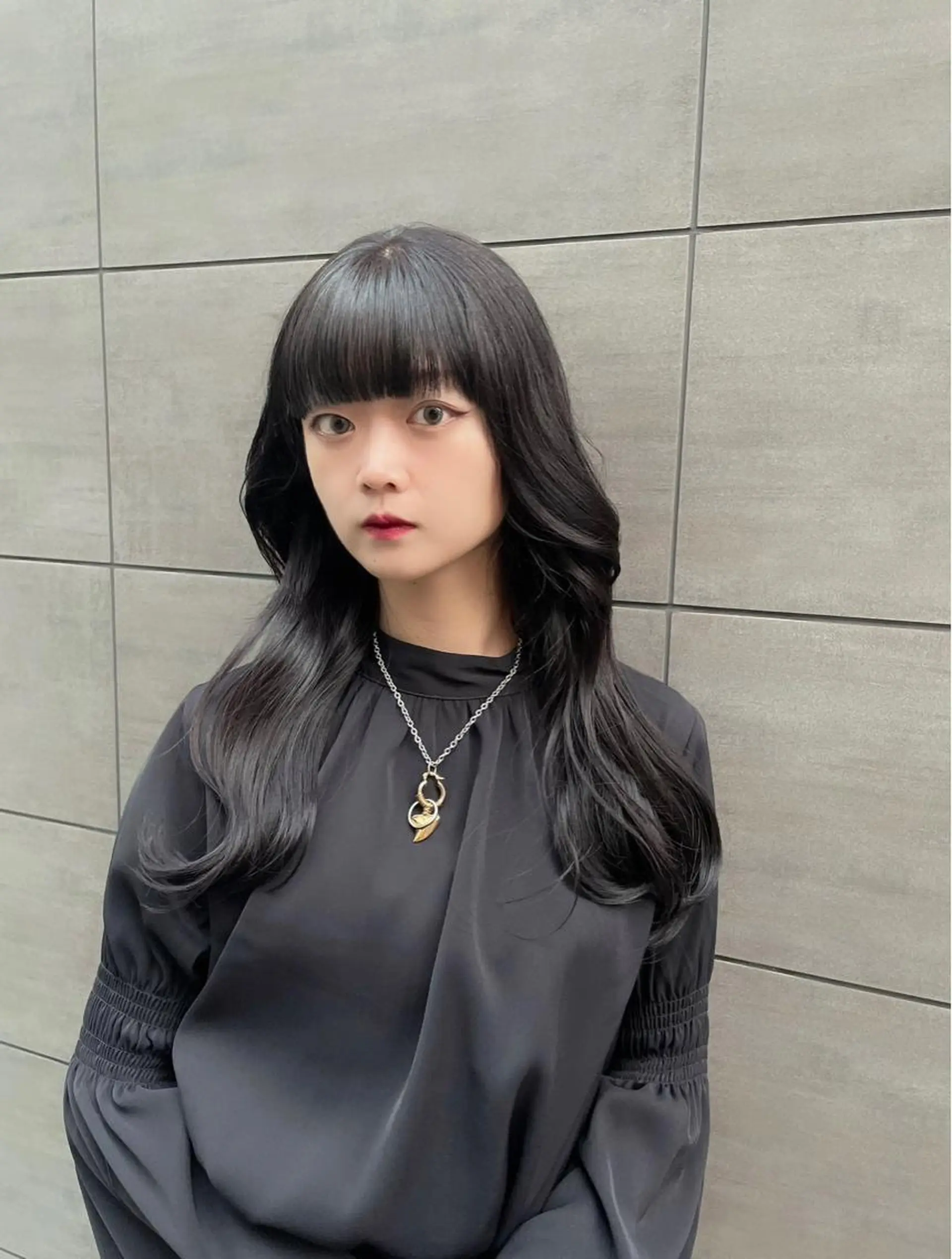 ロング カラー ヨシンモリ 韓国風ヘア Hana❁⃘*.ﾟ Jr.stylistのヘアスタイル