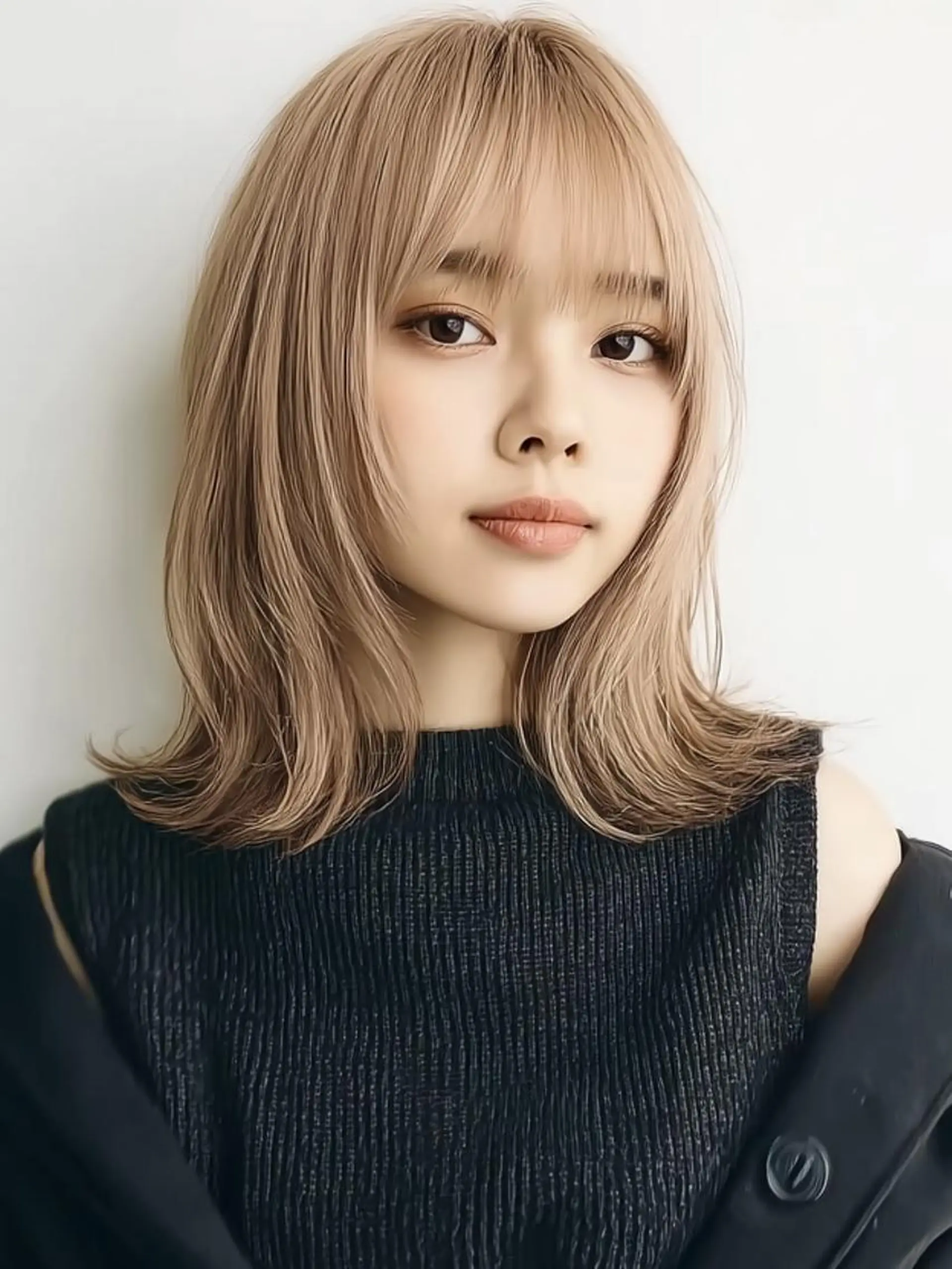 ミディアム ヘアカラー ❄️透明感カラー❄️ メンズ✂️TOWAのヘアスタイル