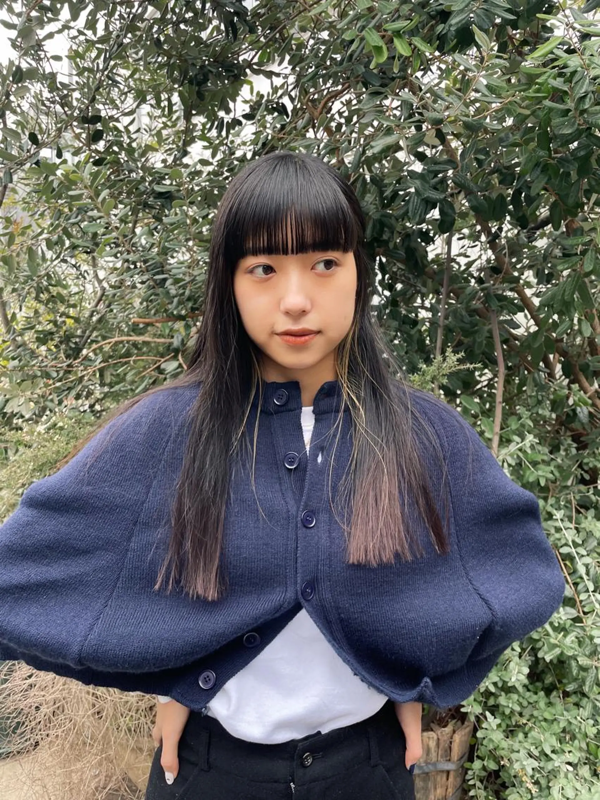 セミロング カット ヘアカラー 佐伯 和佳のヘアスタイル