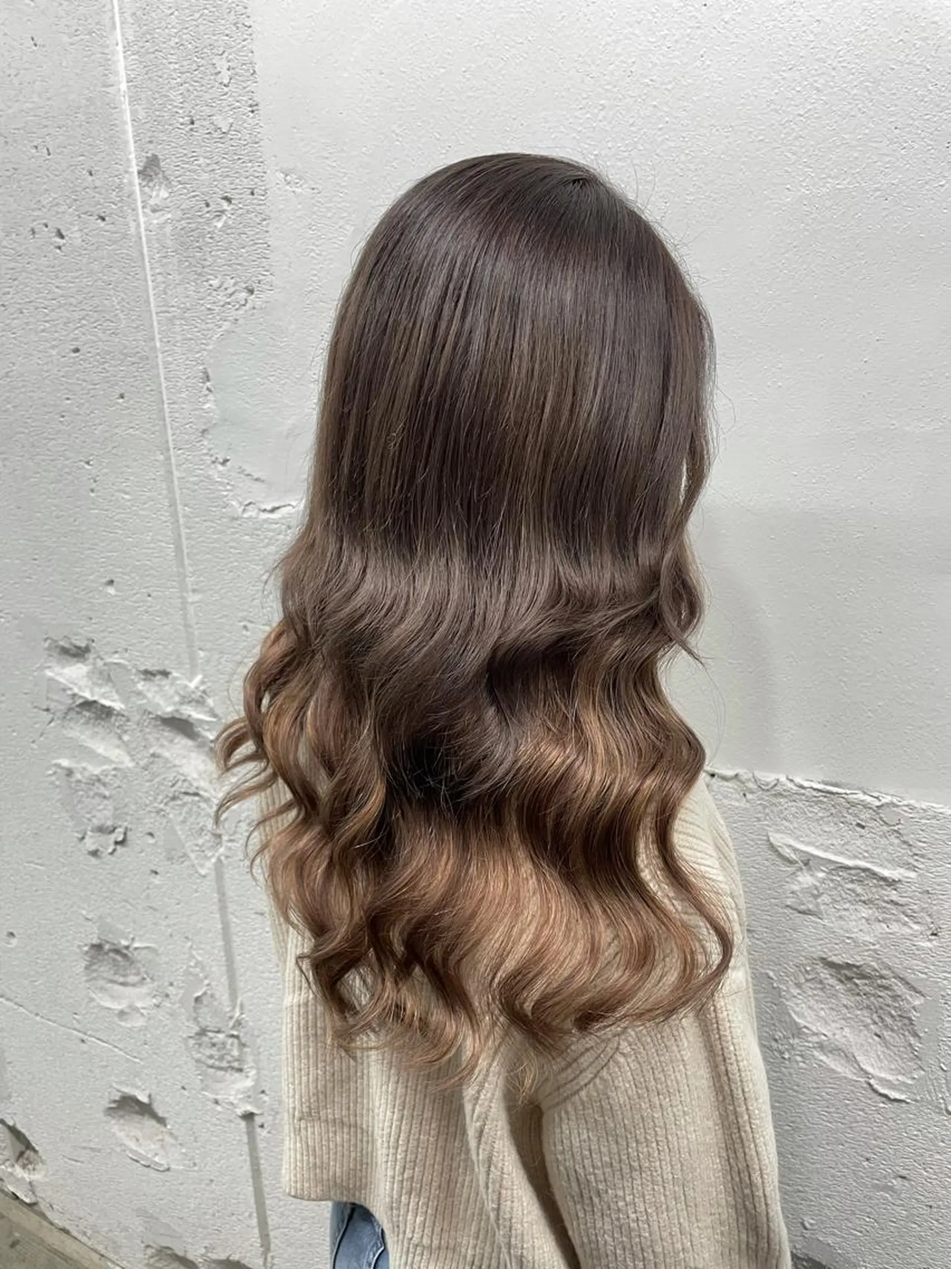 ロング カラー シールエクステ バレイヤージュ ミストバング ダブルカラー  フェイスフレーミング ヘアカラー エクステ 🧡艶髪ちゅるん髪 🫧🧡YUKI❄️のヘアスタイル