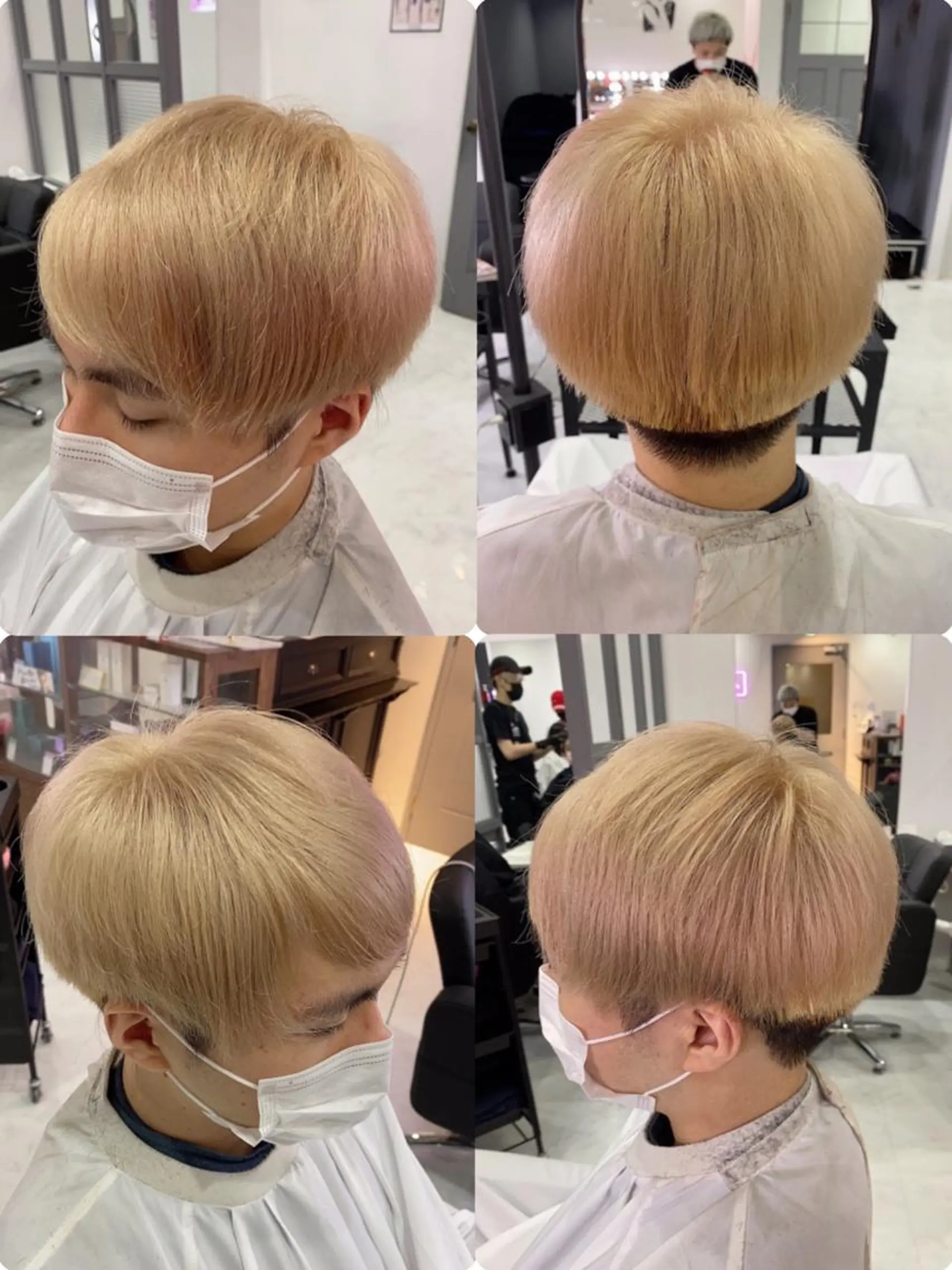 ショート カラー パーマ ヘアアレンジ メンズ カット ヘアカラー 🔥メンズ特化渡辺 🔥ブリーチカラーのヘアスタイル