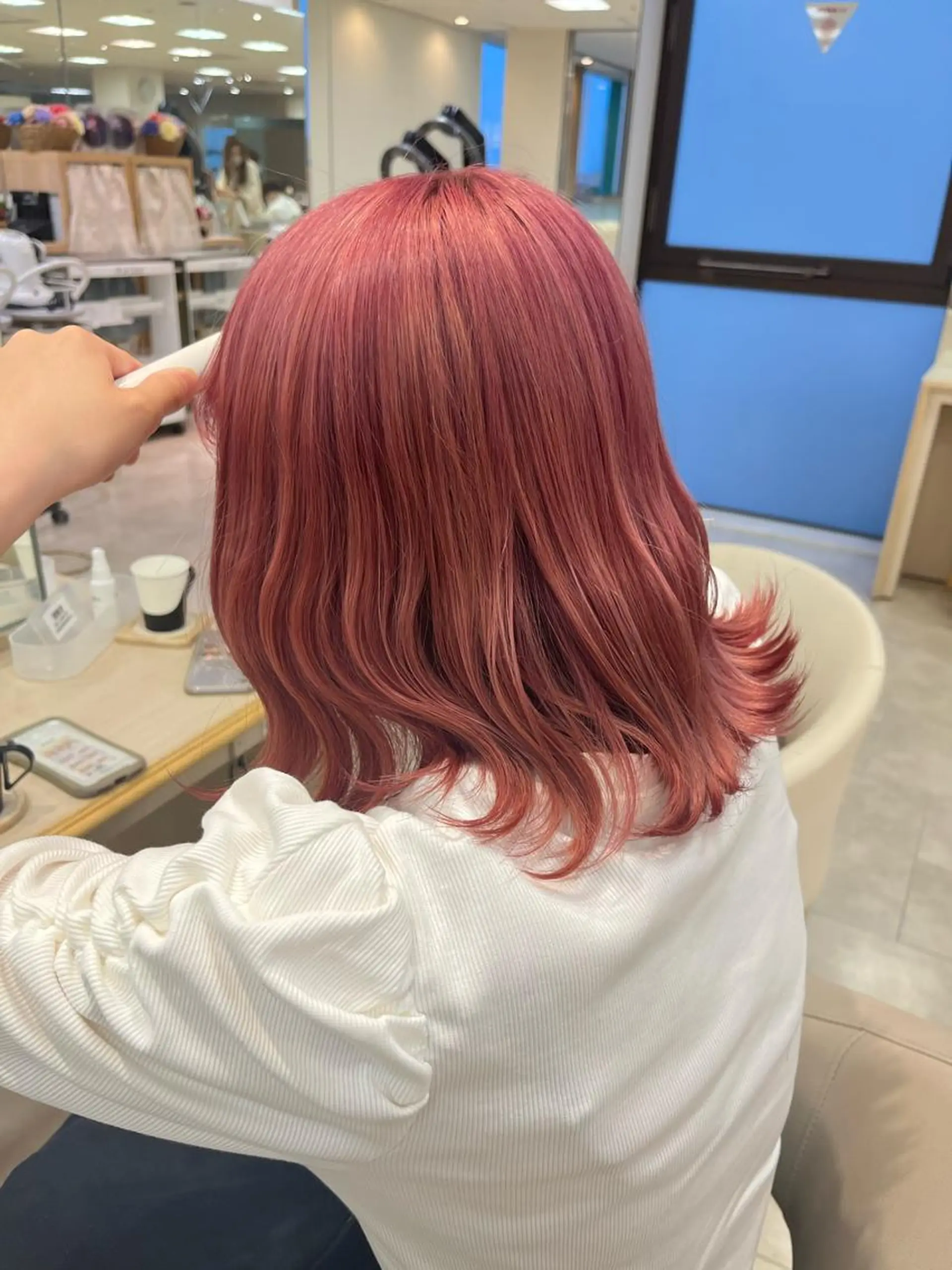 セミロング カラー 暖色専門美容師🎀 お客様満足度◎のヘアスタイル